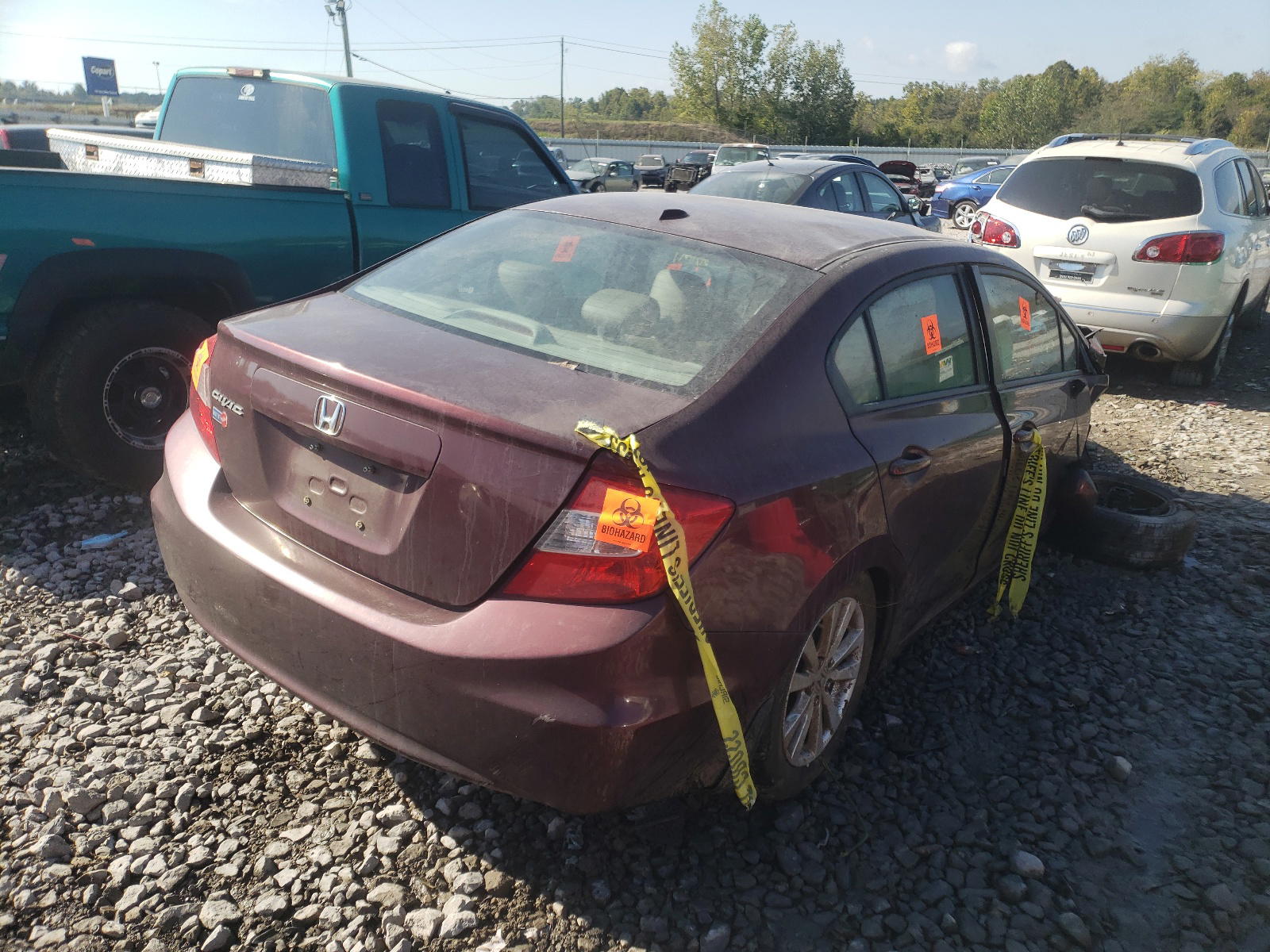 Photo 4 from auction – 2012 HONDA CIVIC EXL with VIN 19XFB2F99CE024041
