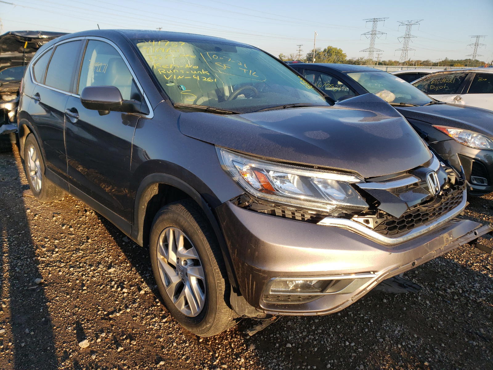 HONDA CR-V EX 2016 with VIN 2HKRM4H52GH714261 - Photo from auction