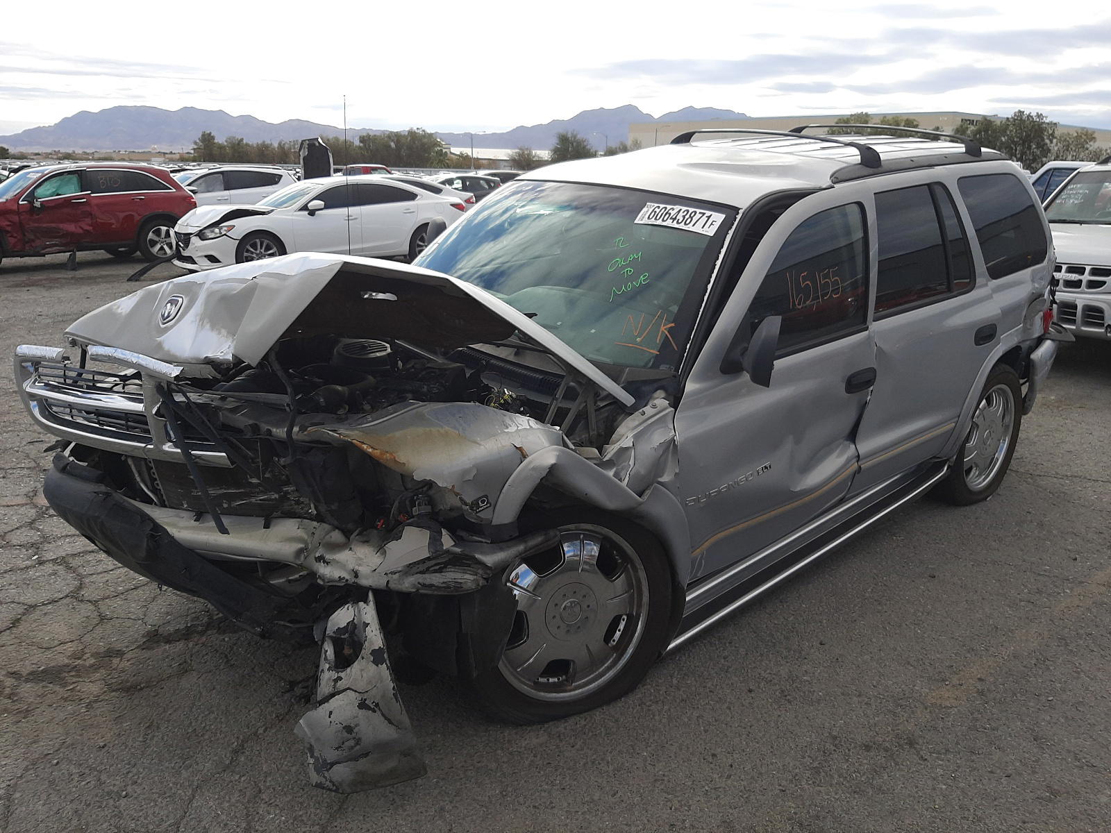 Photo 2 from auction – 1999 DODGE DURANGO with VIN 1B4HS28Y7XF625180