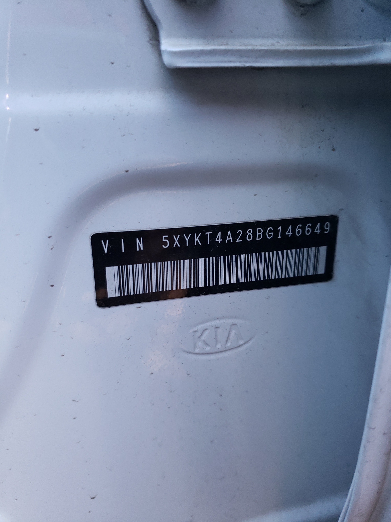 Photo 10 from auction – 2011 KIA SORENTO BA with VIN 5XYKT4A28BG146649
