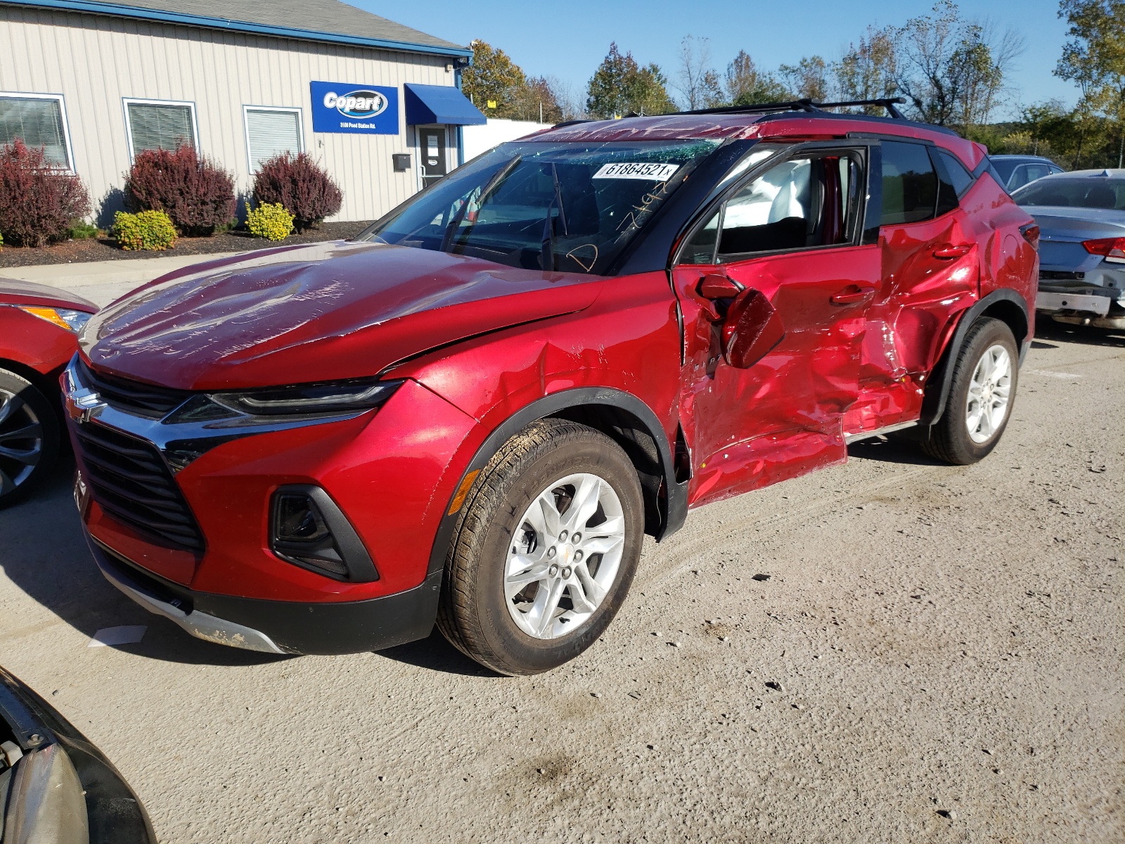 Photo 2 from auction – 2021 CHEVROLET BLAZER 3LT with VIN 3GNKBJRS0MS550074
