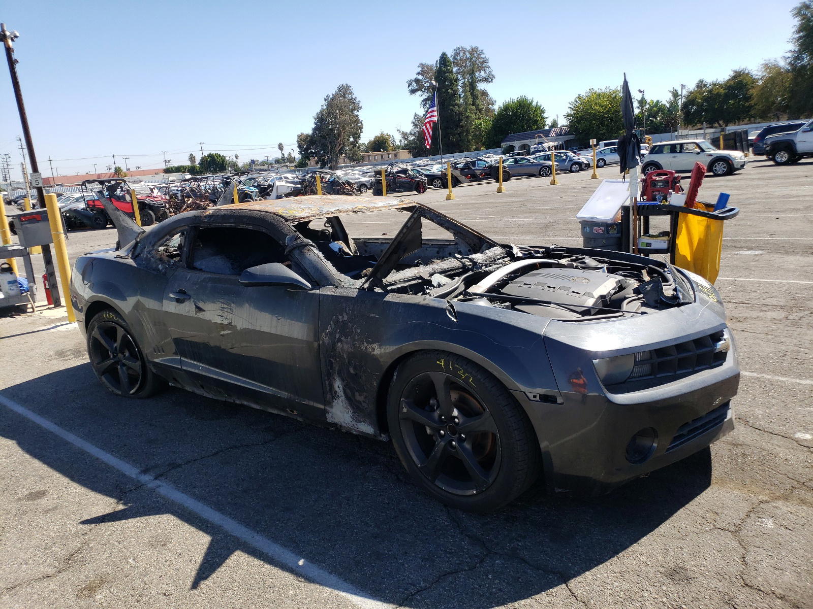 Photo 11 from auction – 2012 CHEVROLET CAMARO LS with VIN 2G1FE1E34C9172734