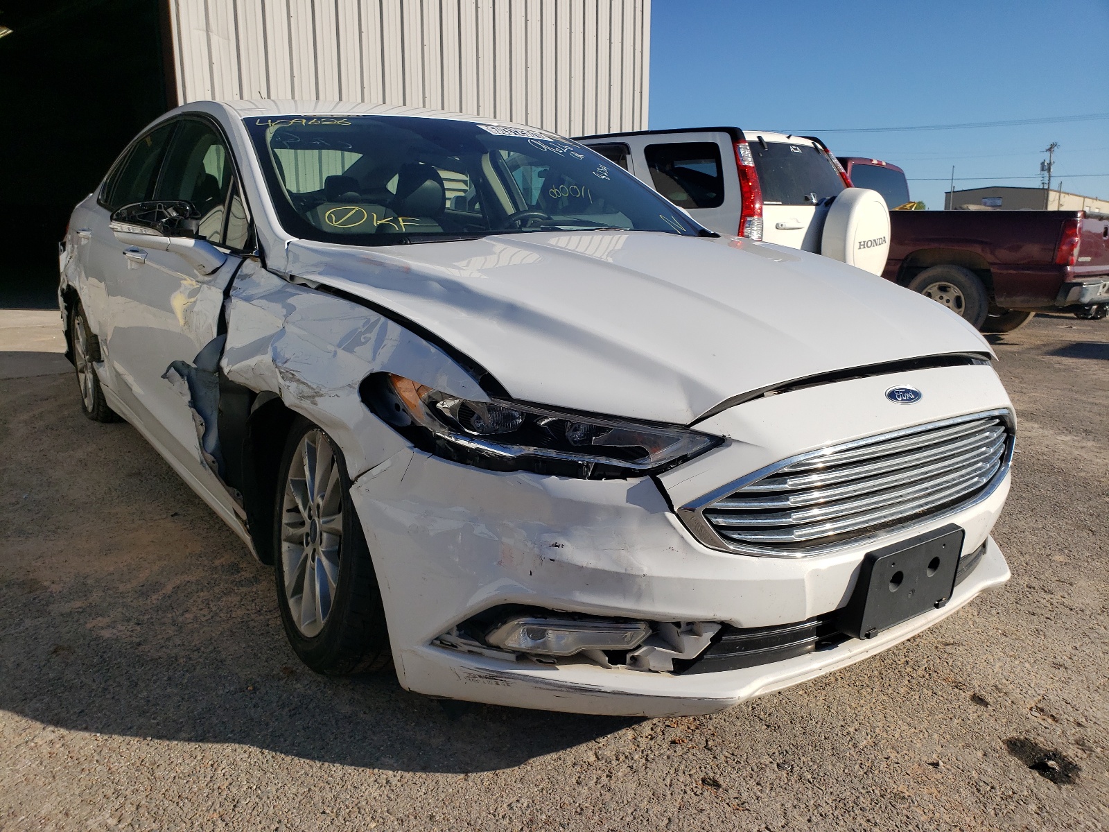 FORD FUSION SE 2017 with VIN 3FA6P0LU6HR409626 - Photo from auction