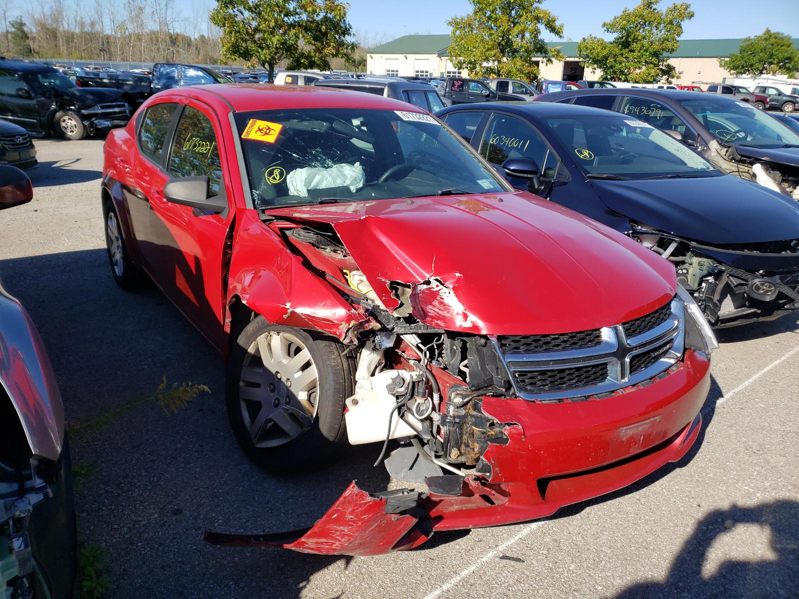 DODGE AVENGER SE 2013 with VIN 1C3CDZAB9DN753335 - Photo from auction