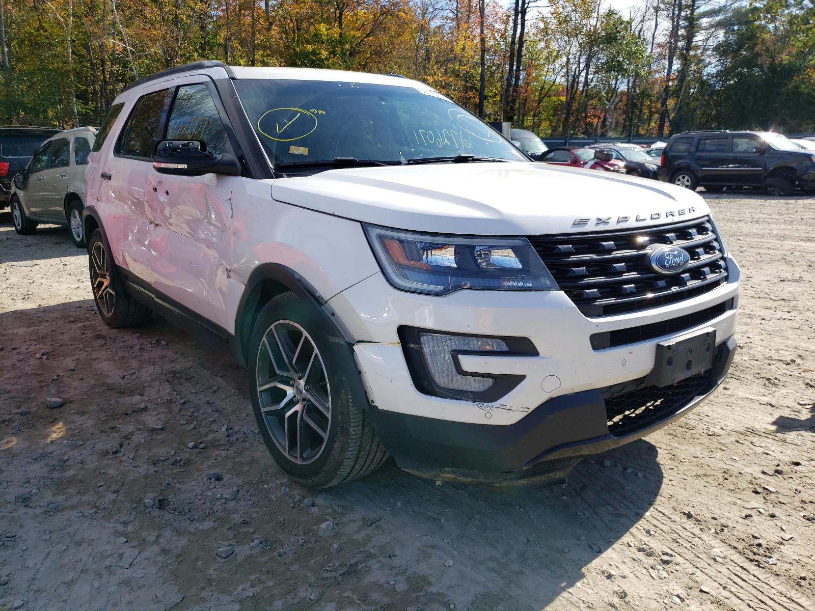 FORD EXPLORER S 2016 with VIN 1FM5K8GT5GGB38354 - Photo from auction