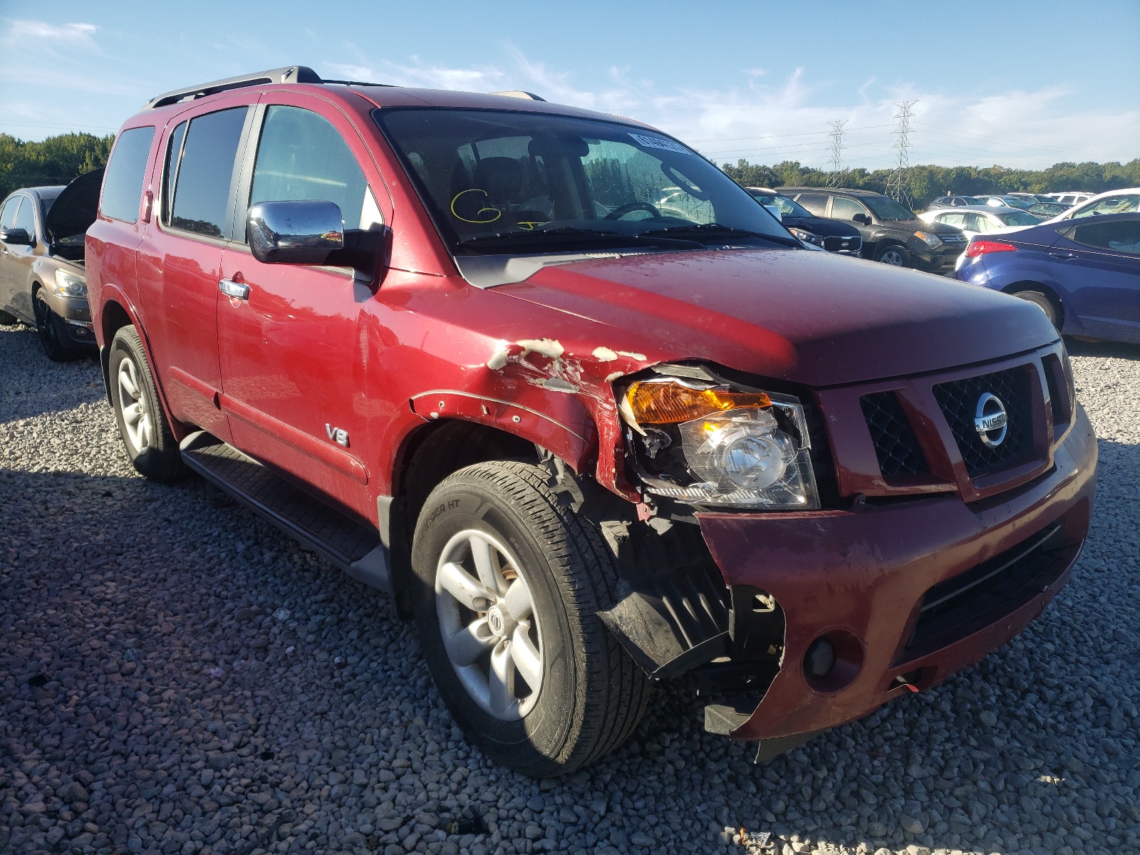 Photo 1 from auction – 2008 NISSAN ARMADA SE with VIN 5N1AA08D48N615539