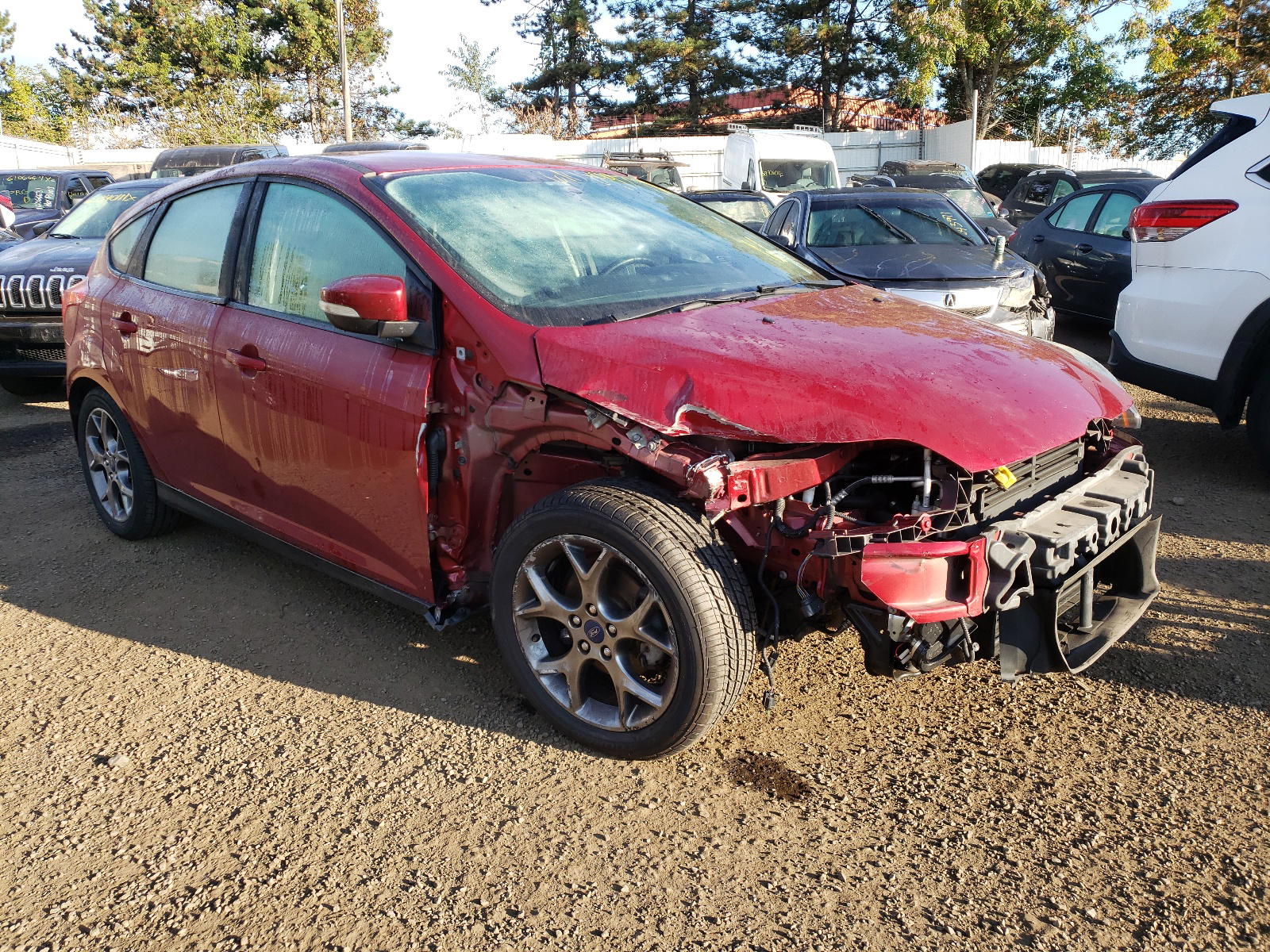 FORD FOCUS SE 2014 with VIN 1FADP3K23EL383439 - Photo from auction
