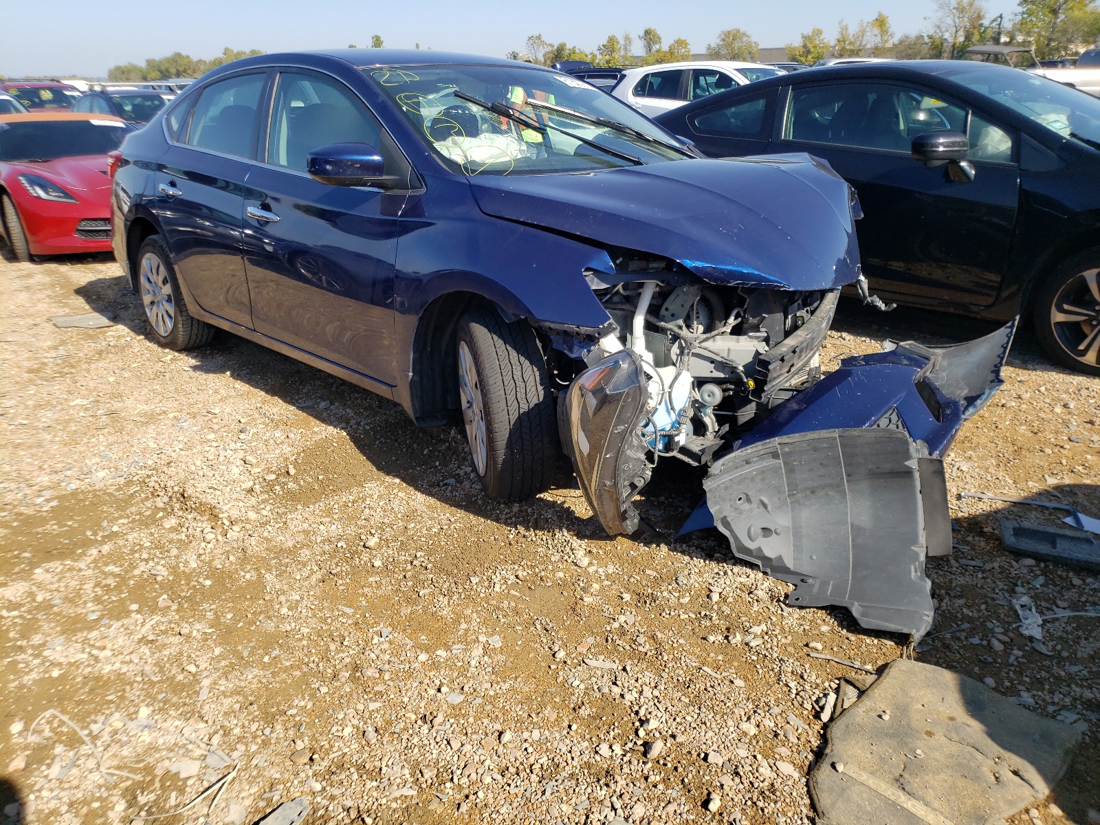 NISSAN SENTRA 2018 with VIN 3N1AB7AP9JY332810 - Photo from auction