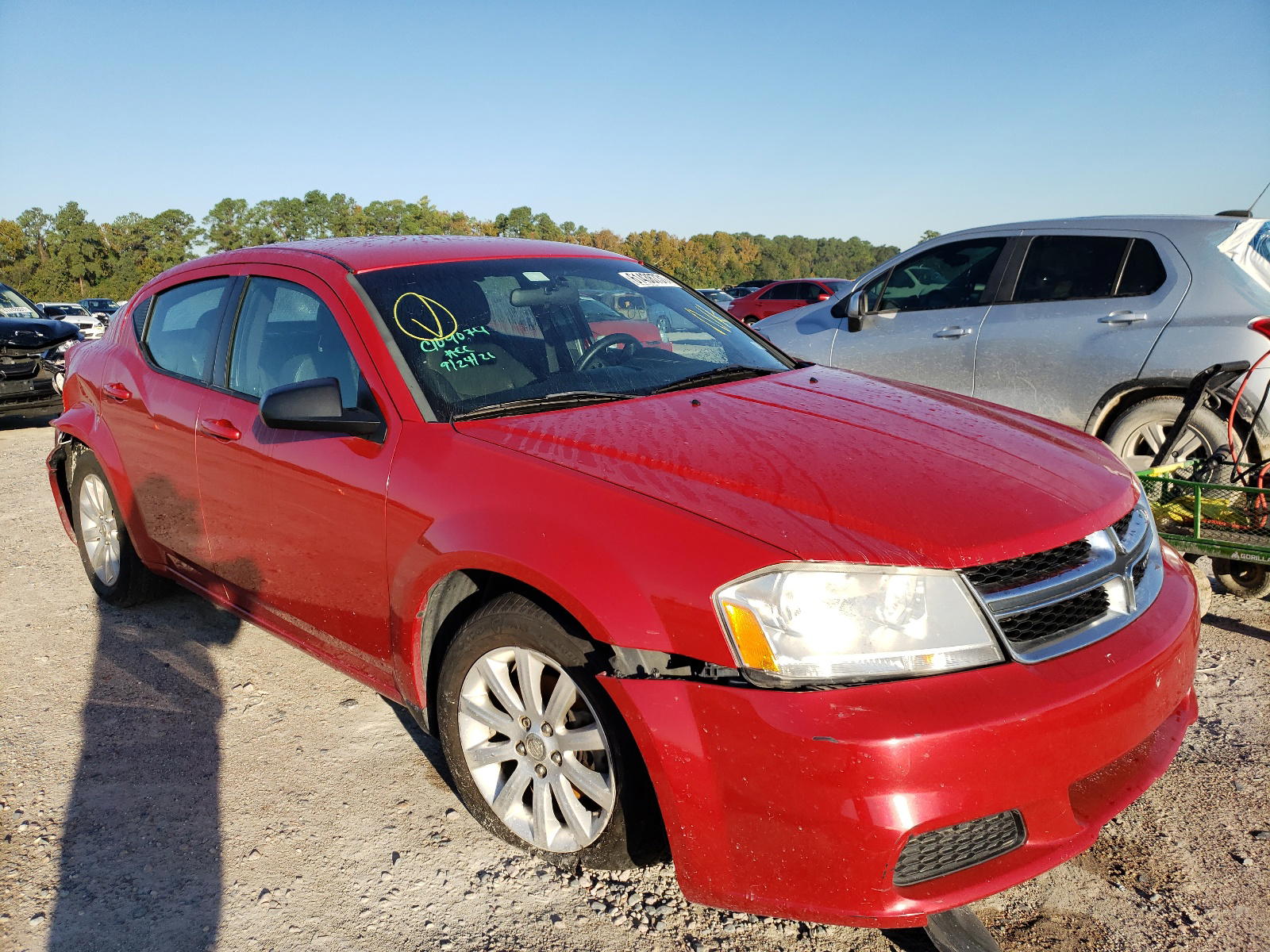 DODGE AVENGER SE 2014 with VIN 1C3CDZAB2EN232460 - Photo from auction