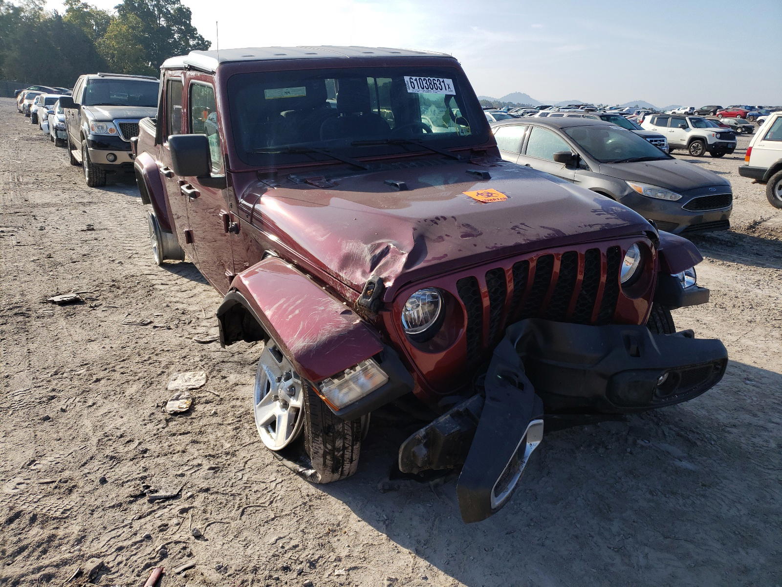 JEEP GLADIATOR 2021 with VIN 1C6HJTAG1ML542832 - Photo from auction