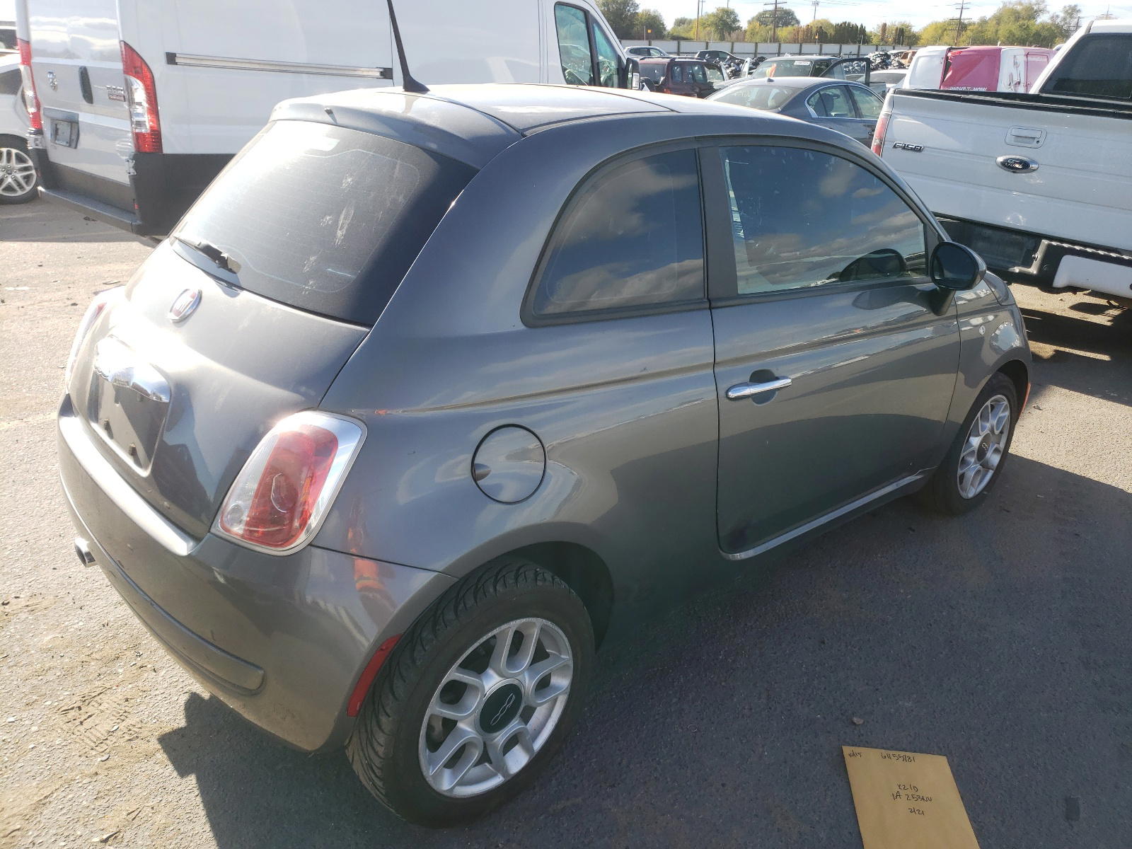 Photo 4 from auction – 2012 FIAT 500 POP with VIN 3C3CFFAR6CT200422