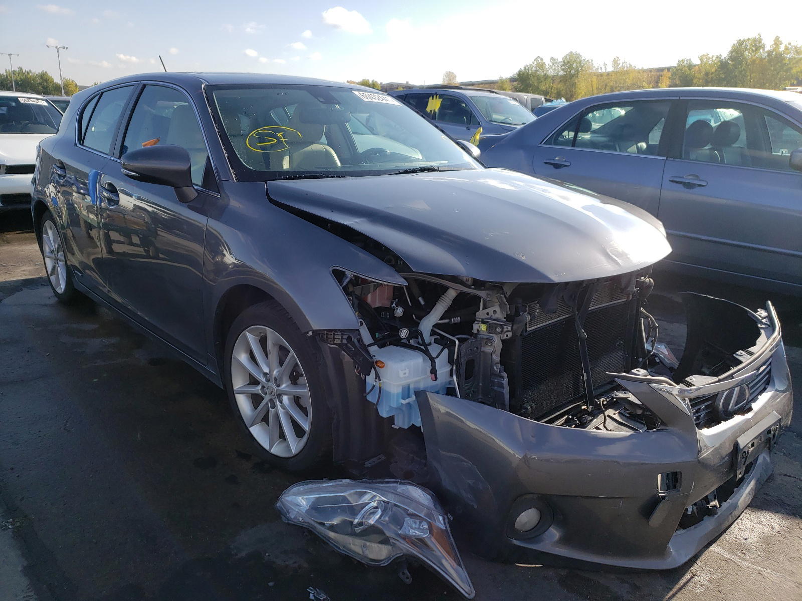 LEXUS CT 200 2013 with VIN JTHKD5BHXD2124279 - Photo from auction