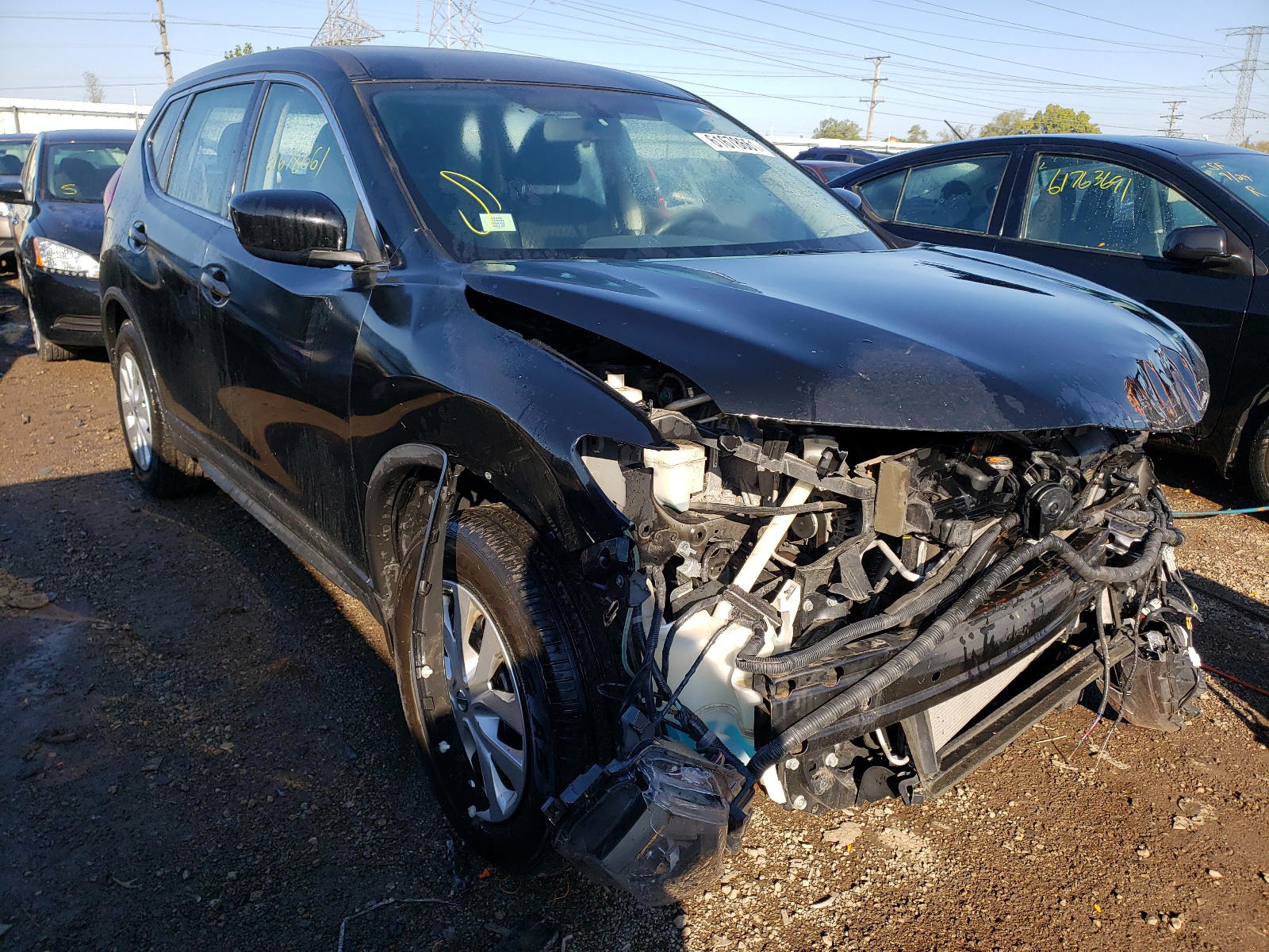 NISSAN ROGUE S 2017 with VIN KNMAT2MV2HP522936 - Photo from auction