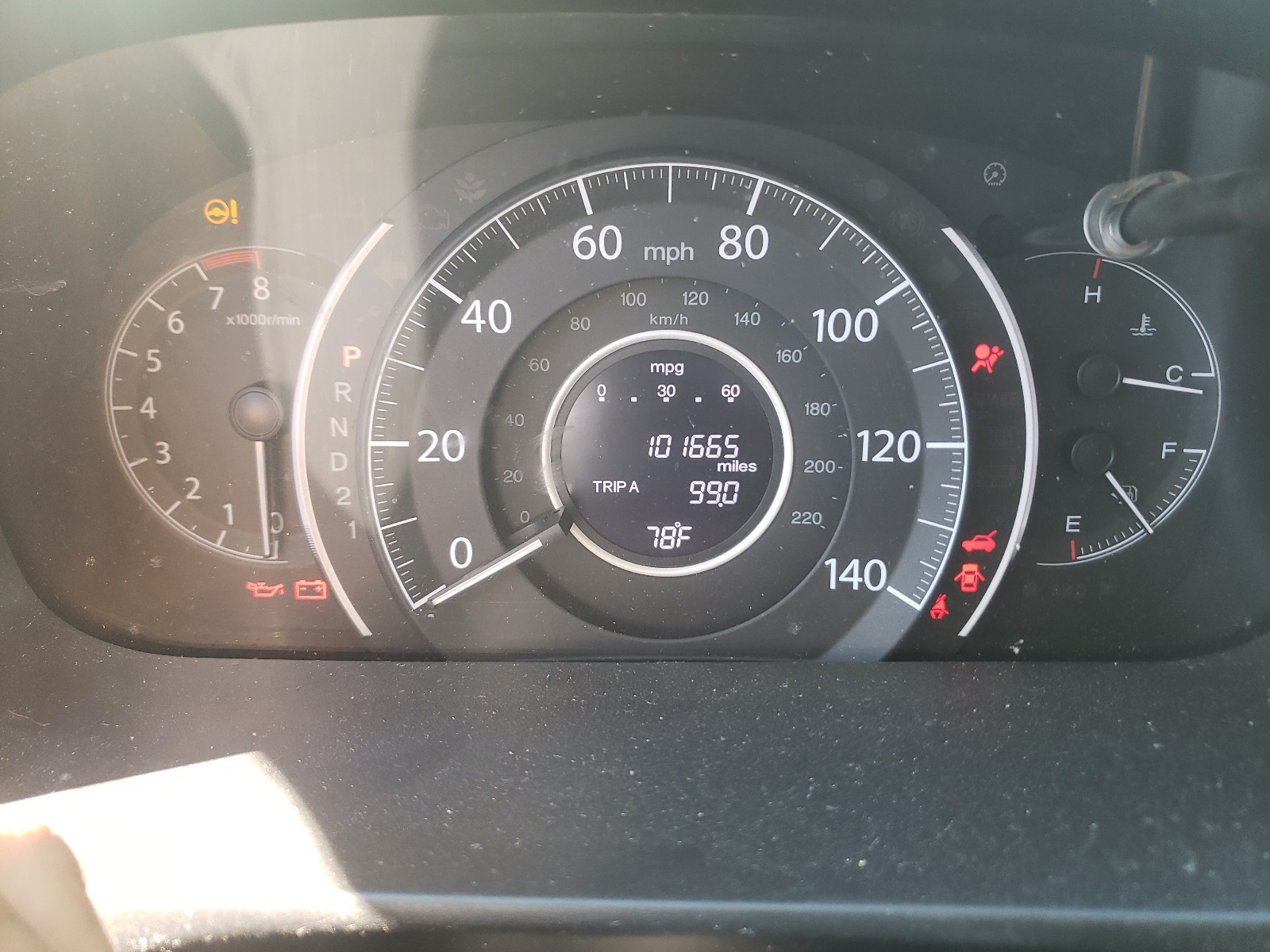 Photo 8 from auction – 2013 HONDA CR-V LX with VIN 2HKRM4H36DH609491