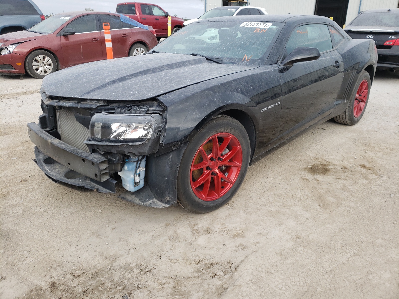 Photo 2 from auction – 2015 CHEVROLET CAMARO LS with VIN 2G1FB1E36F9157391
