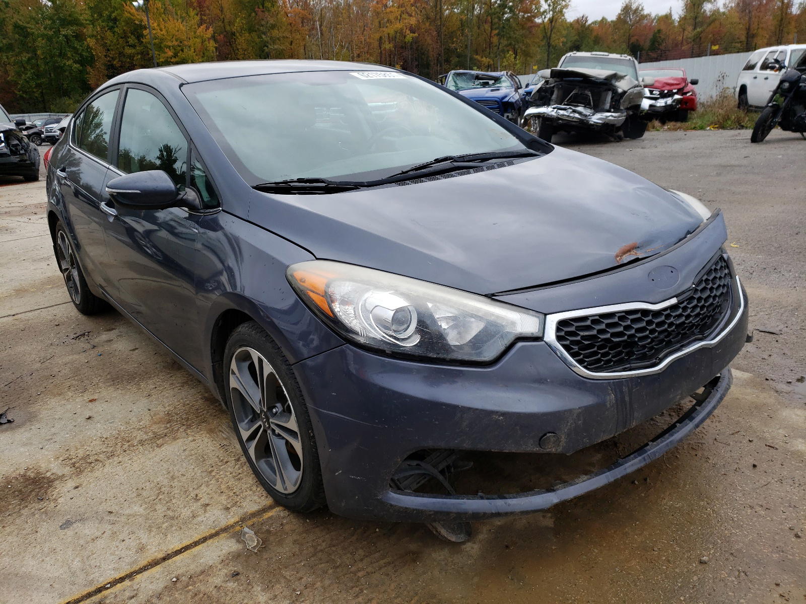 KIA FORTE EX 2015 with VIN KNAFX4A88F5392851 - Photo from auction