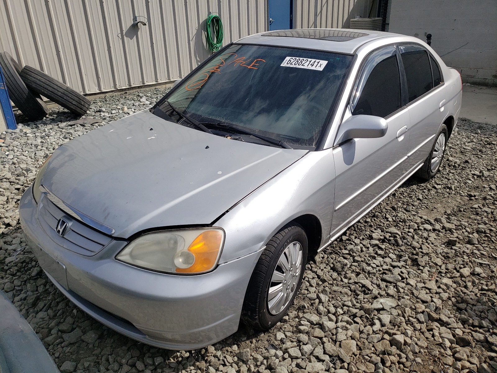 Photo 2 from auction – 2001 HONDA CIVIC EX with VIN 1HGES26791L010219