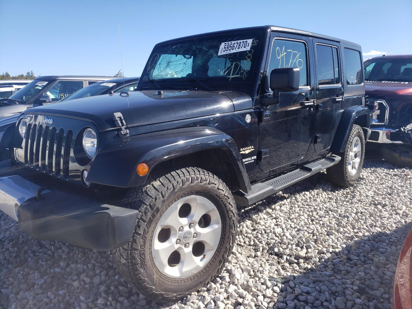 Photo 2 from auction – 2014 JEEP WRANGLER U with VIN 1C4HJWEG4EL259010