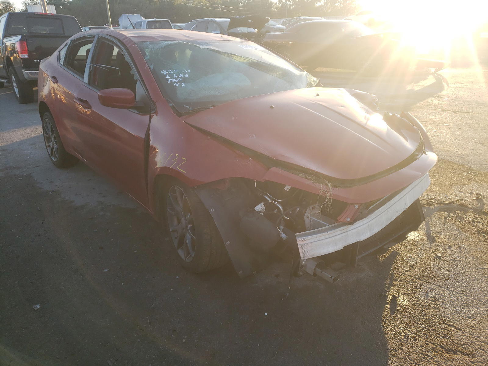 DODGE DART SXT 2014 with VIN 1C3CDFBB2ED867262 - Photo from auction