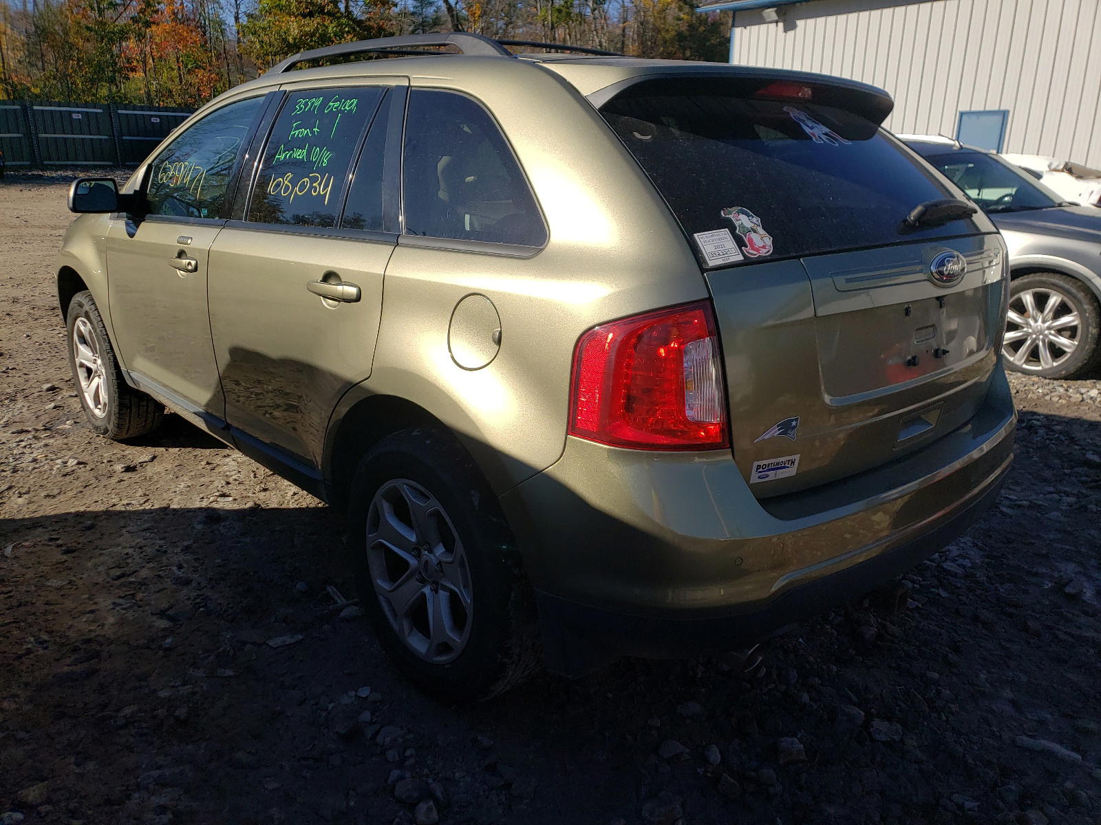 Photo 3 from auction – 2012 FORD EDGE SEL with VIN 2FMDK4JC3CBA85541