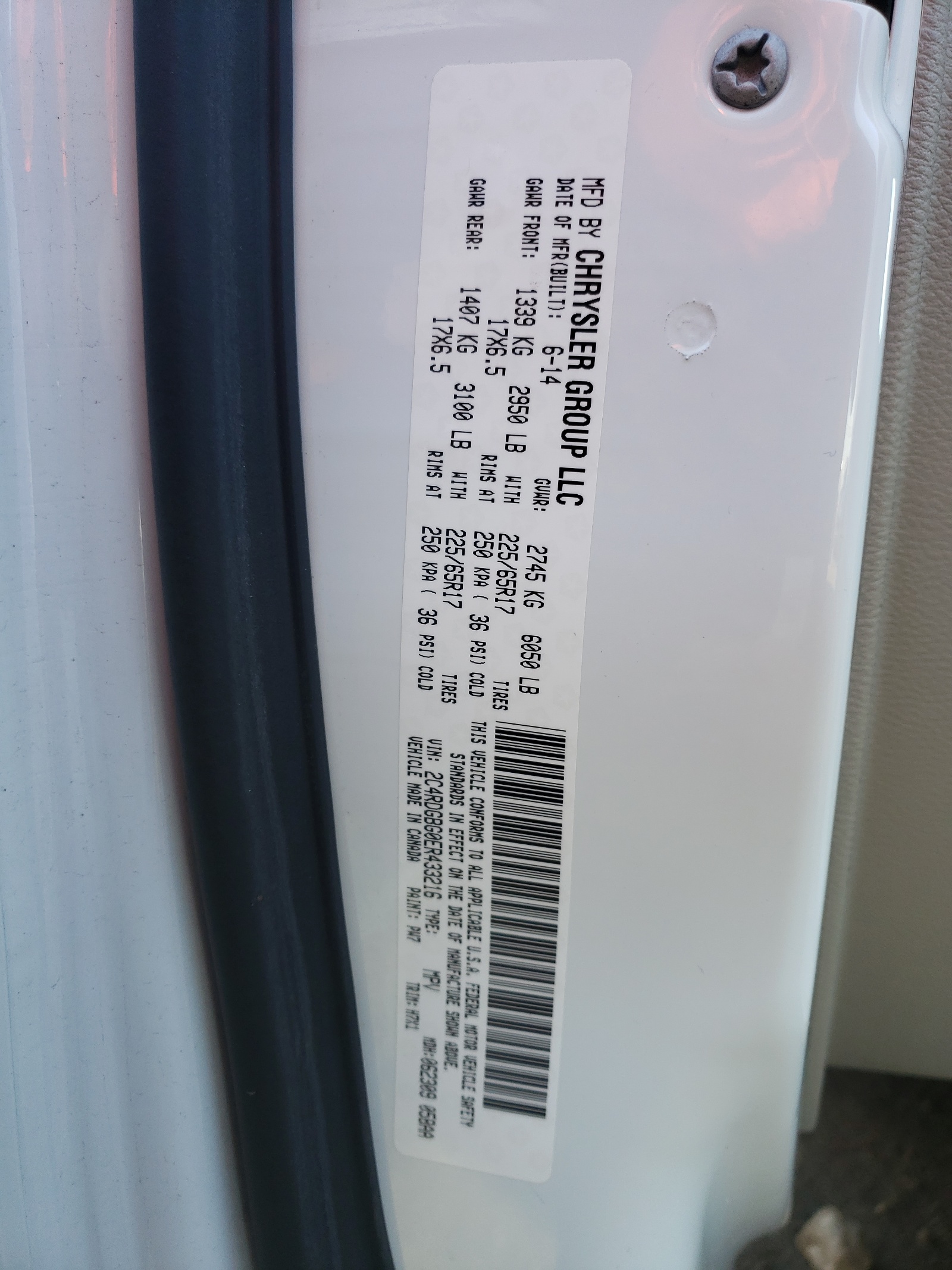 Zdjęcie 10 z aukcji – 2014 DODGE GRAND CARA z VIN 2C4RDGBG0ER433216