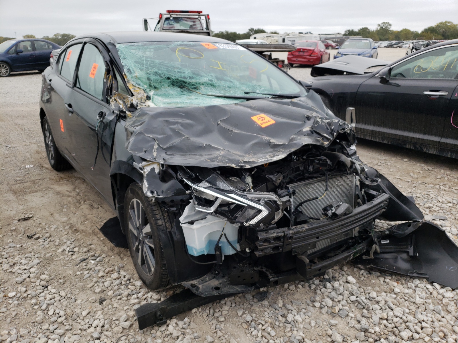 NISSAN VERSA SV 2021 with VIN 3N1CN8EV6ML837154 - Photo from auction