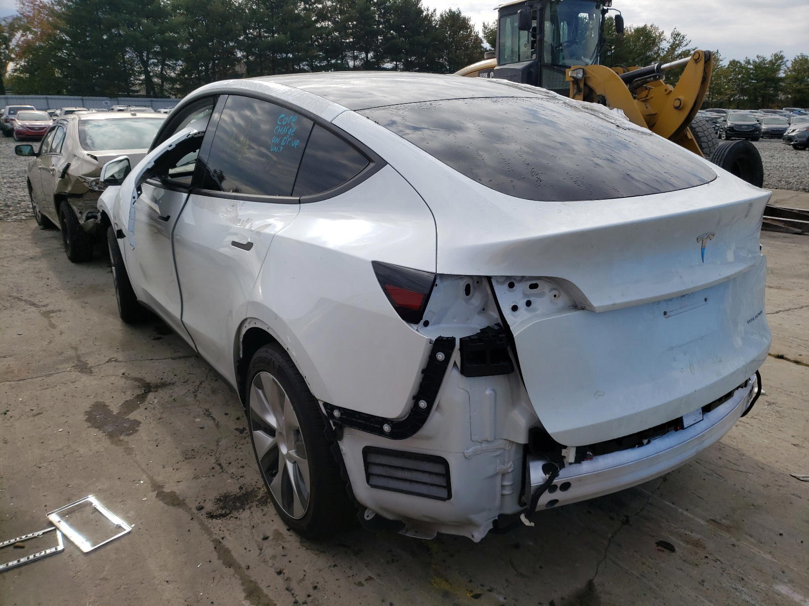 Photo 3 from auction – 2021 TESLA MODEL Y with VIN 5YJYGDEE4MF110020