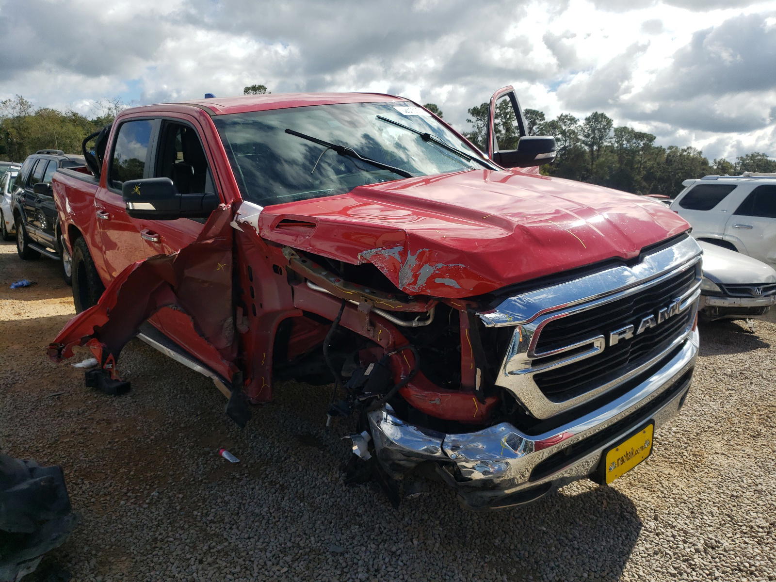 RAM 1500 BIG H 2019 with VIN 1C6SRFFTXKN668761 - Photo from auction