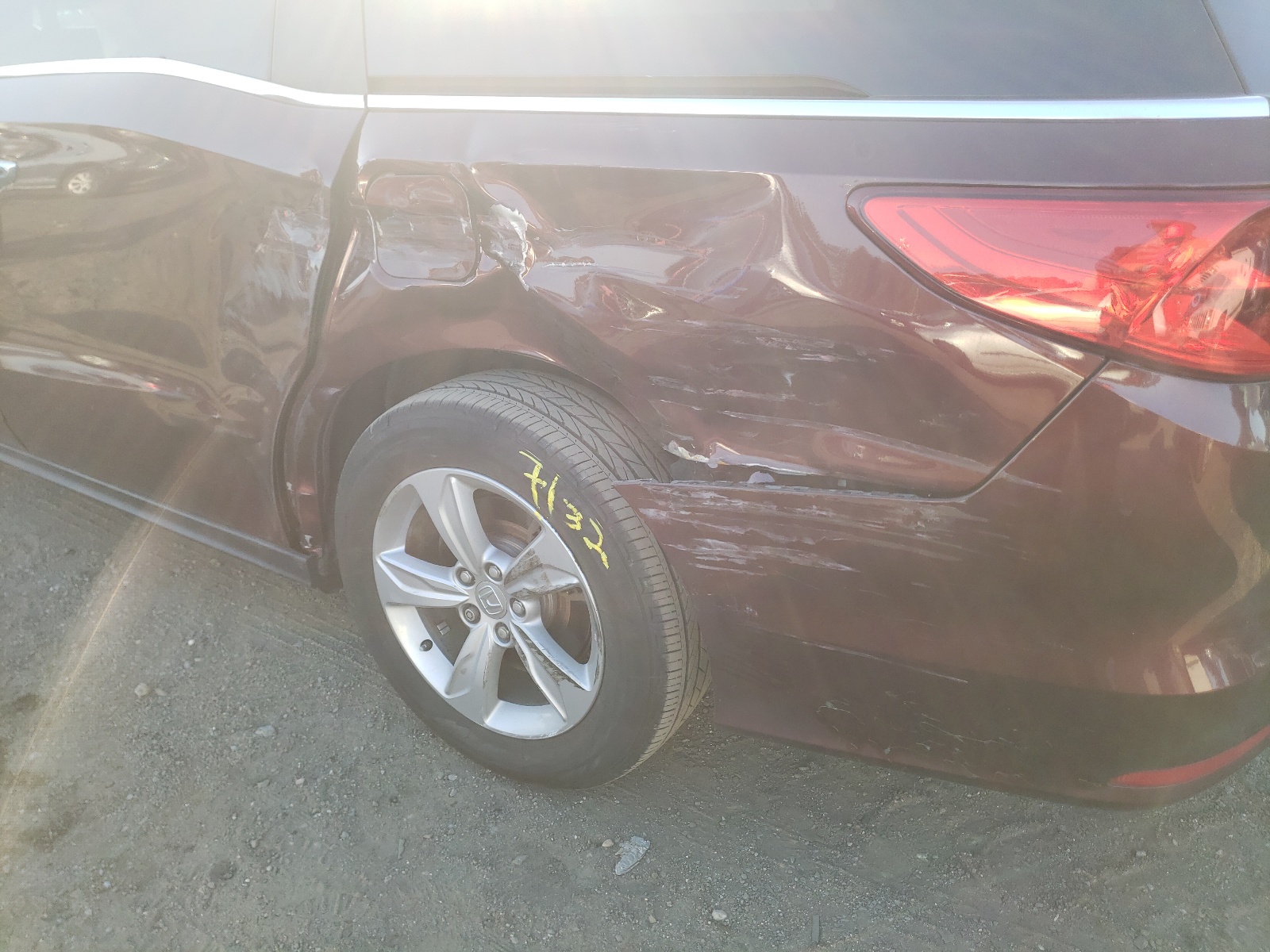 Photo 9 from auction – 2020 HONDA ODYSSEY EX with VIN 5FNRL6H73LB033261