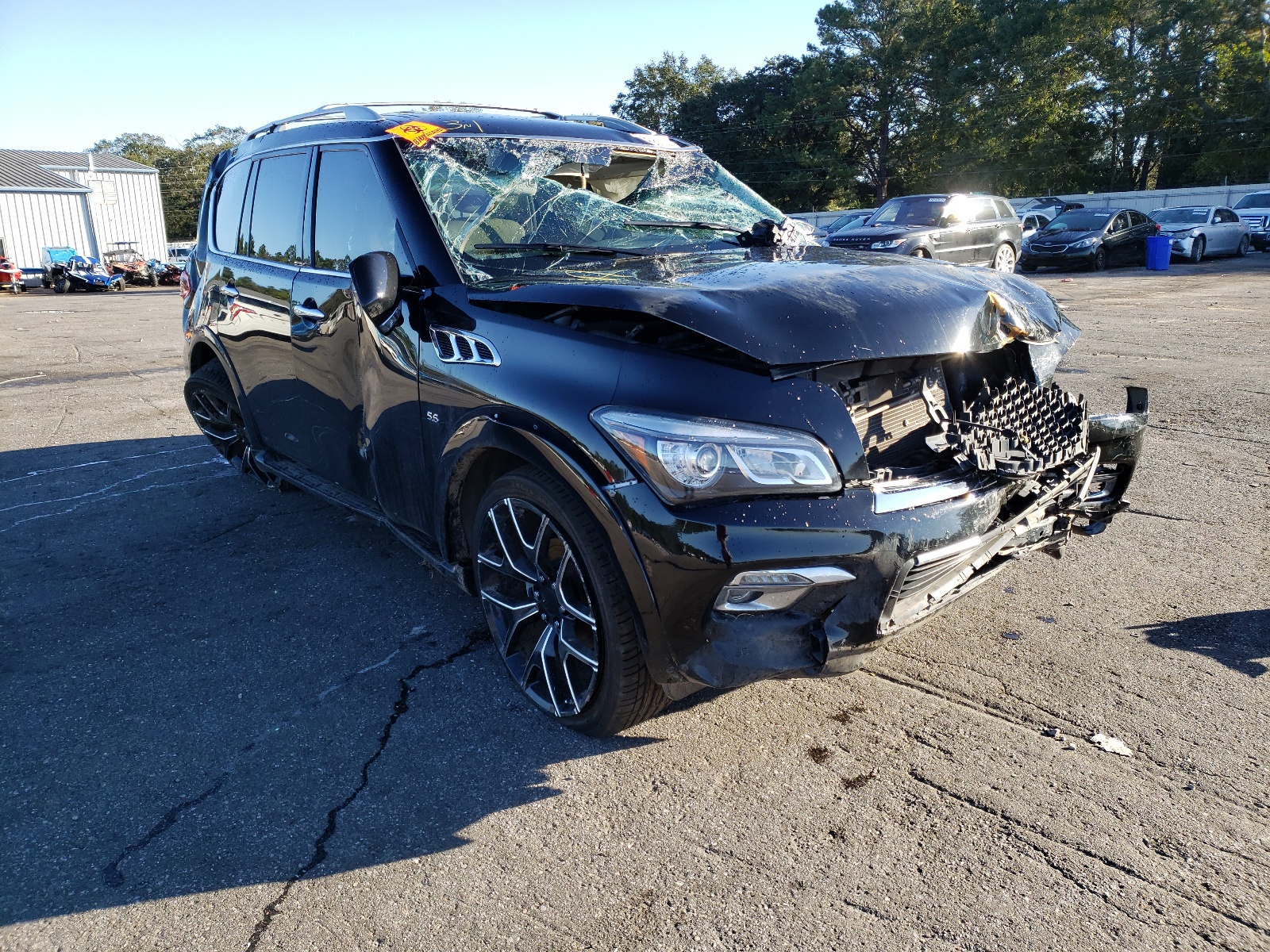 INFINITI QX80 2015 with VIN JN8AZ2NF9F9571286 - Photo from auction