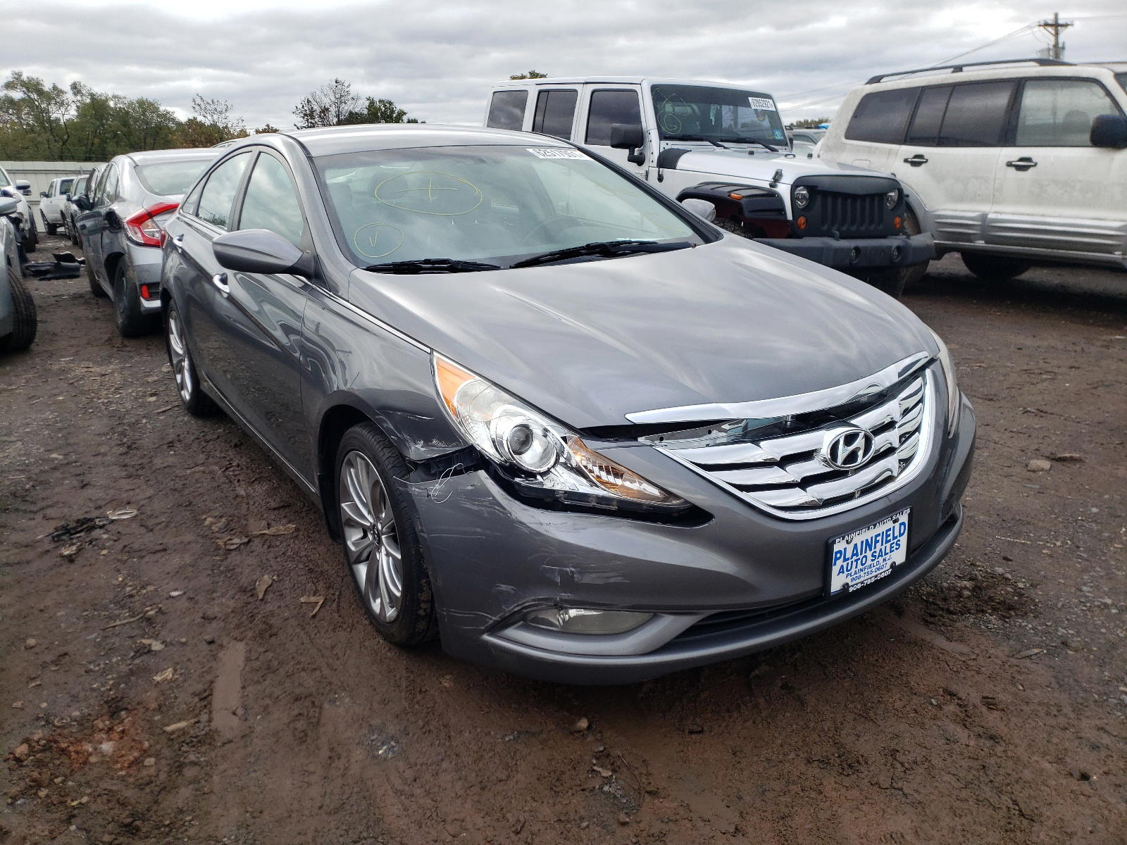 HYUNDAI SONATA SE 2013 with VIN 5NPEC4AC0DH535447 - Photo from auction