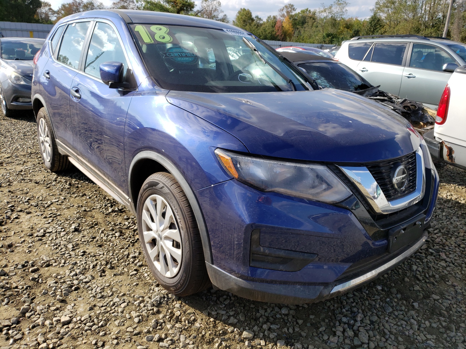 Photo 1 from auction – 2018 NISSAN ROGUE S with VIN KNMAT2MV0JP543063