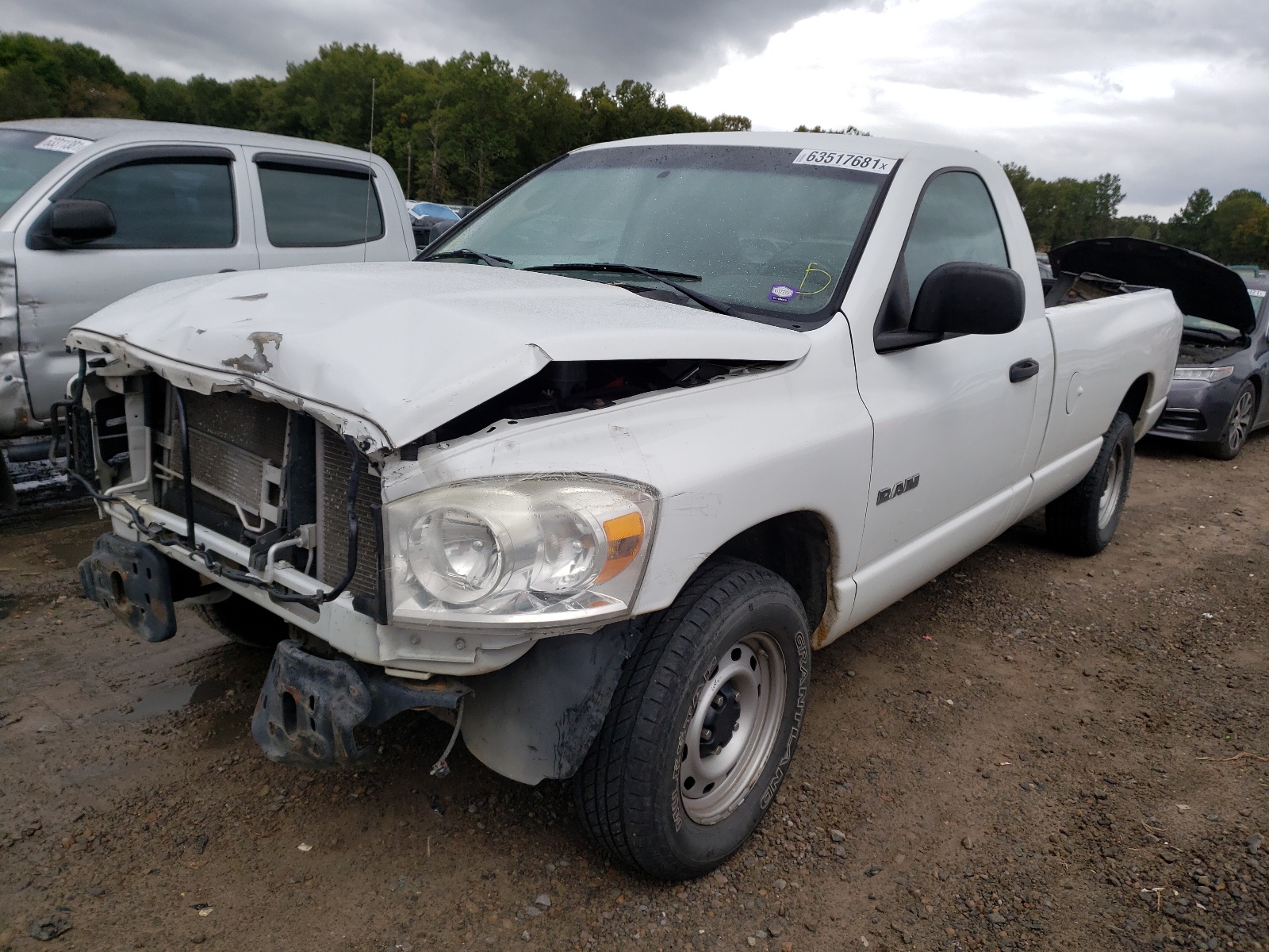 Photo 2 from auction – 2008 DODGE RAM 1500 S with VIN 1D7HA16N88J118219
