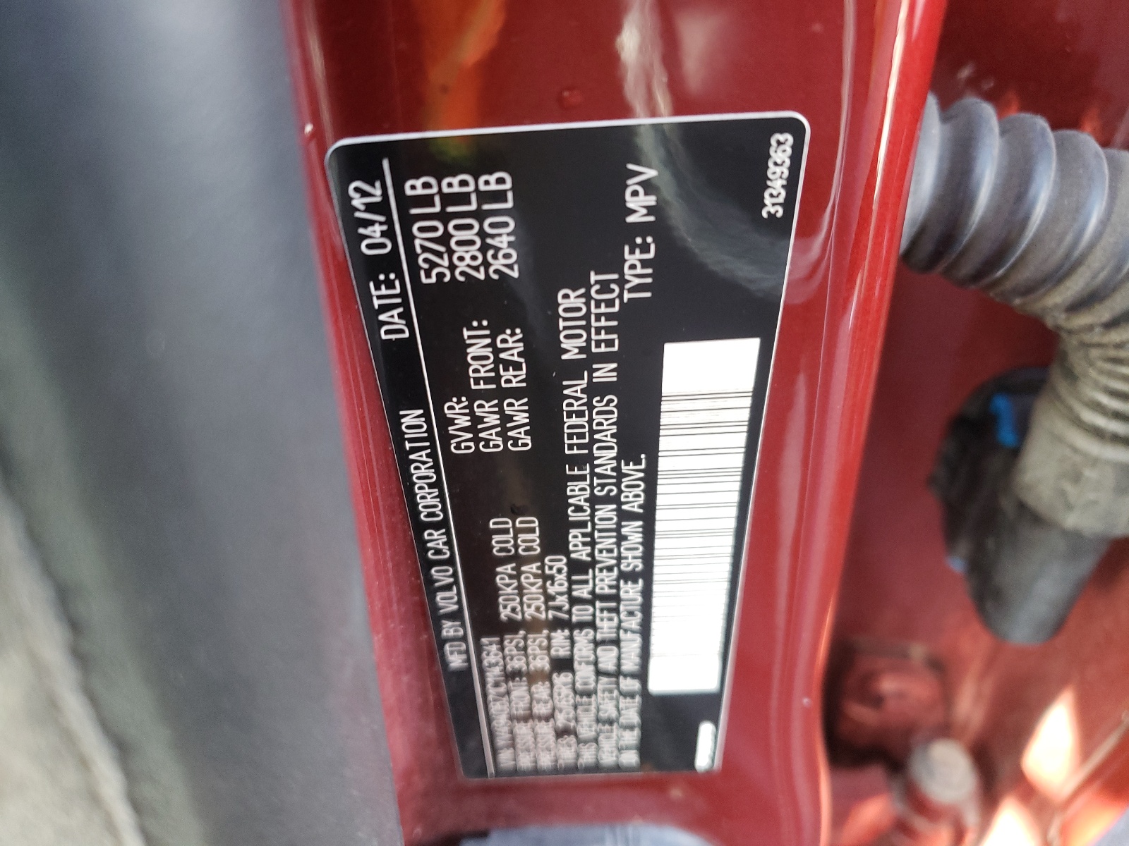 Zdjęcie 10 z aukcji – 2012 VOLVO XC70 3.2 z VIN YV4940BZ1C1143641