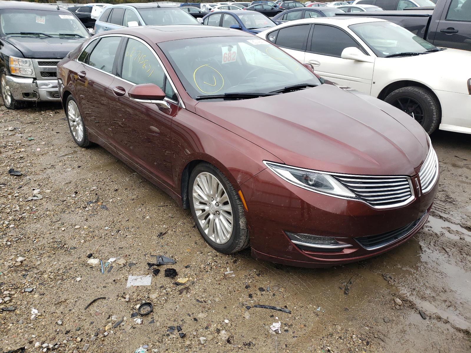 LINCOLN MKZ 2016 with VIN 3LN6L2J99GR627411 - Photo from auction