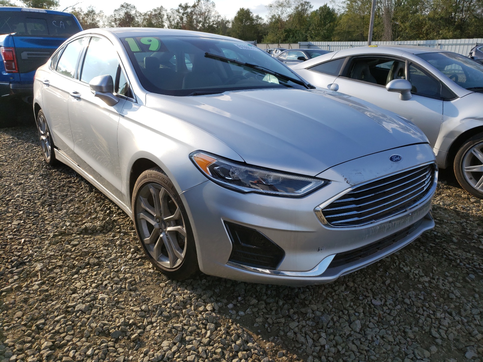 FORD FUSION SEL 2019 with VIN 3FA6P0CD8KR144554 - Photo from auction