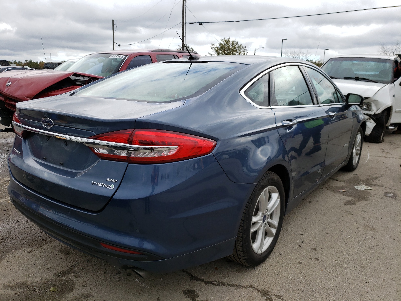 Photo 4 from auction – 2018 FORD FUSION SE with VIN 3FA6P0LU0JR152307