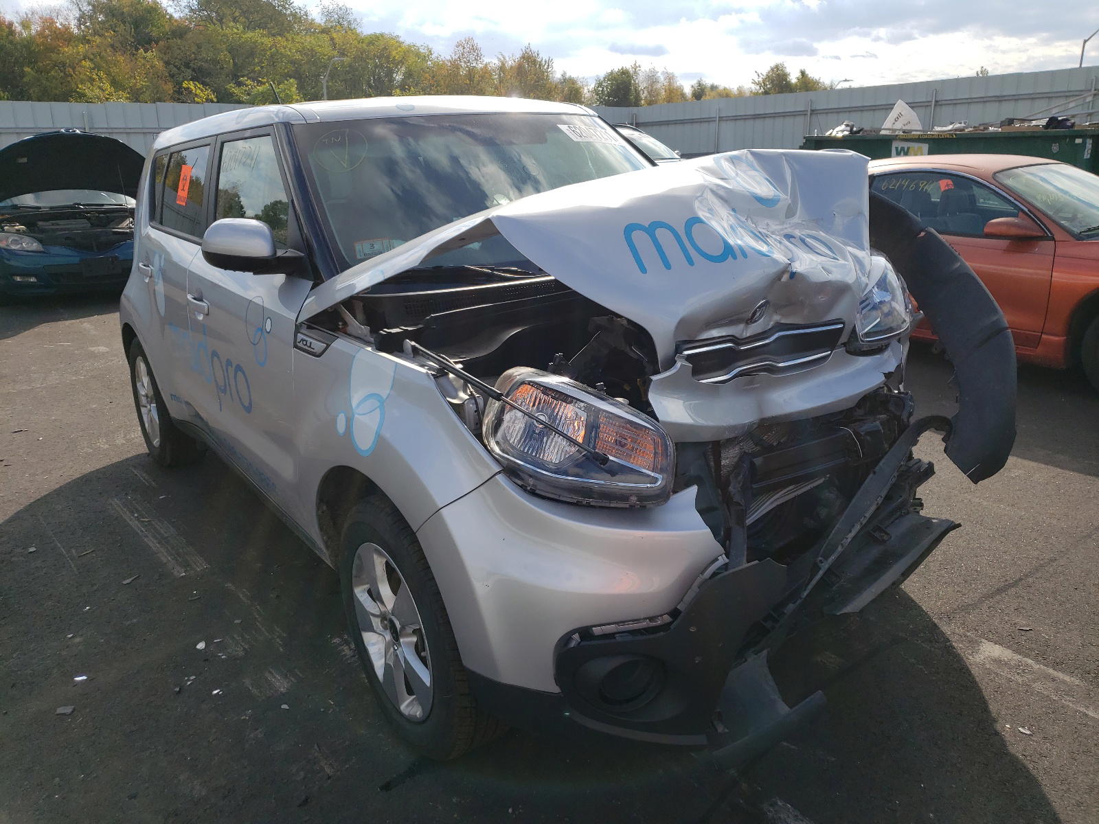 KIA SOUL 2019 with VIN KNDJN2A2XK7020185 - Photo from auction
