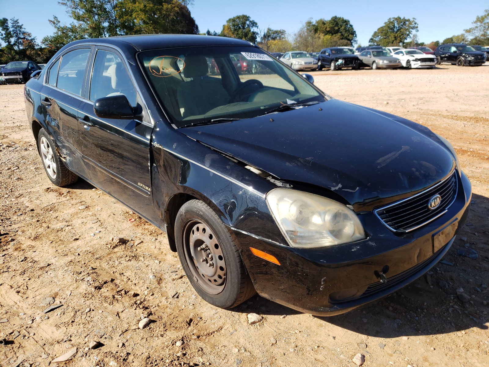 KIA OPTIMA LX 2008 with VIN KNAGE123X85220917 - Photo from auction