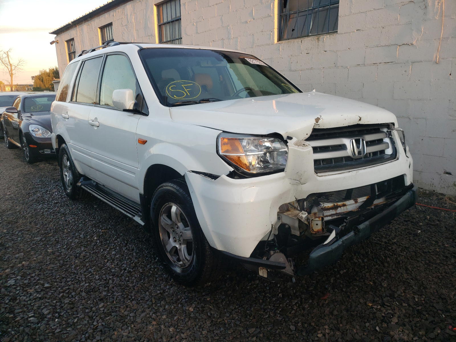 HONDA PILOT EXL 2008 with VIN 5FNYF18598B045149 - Photo from auction
