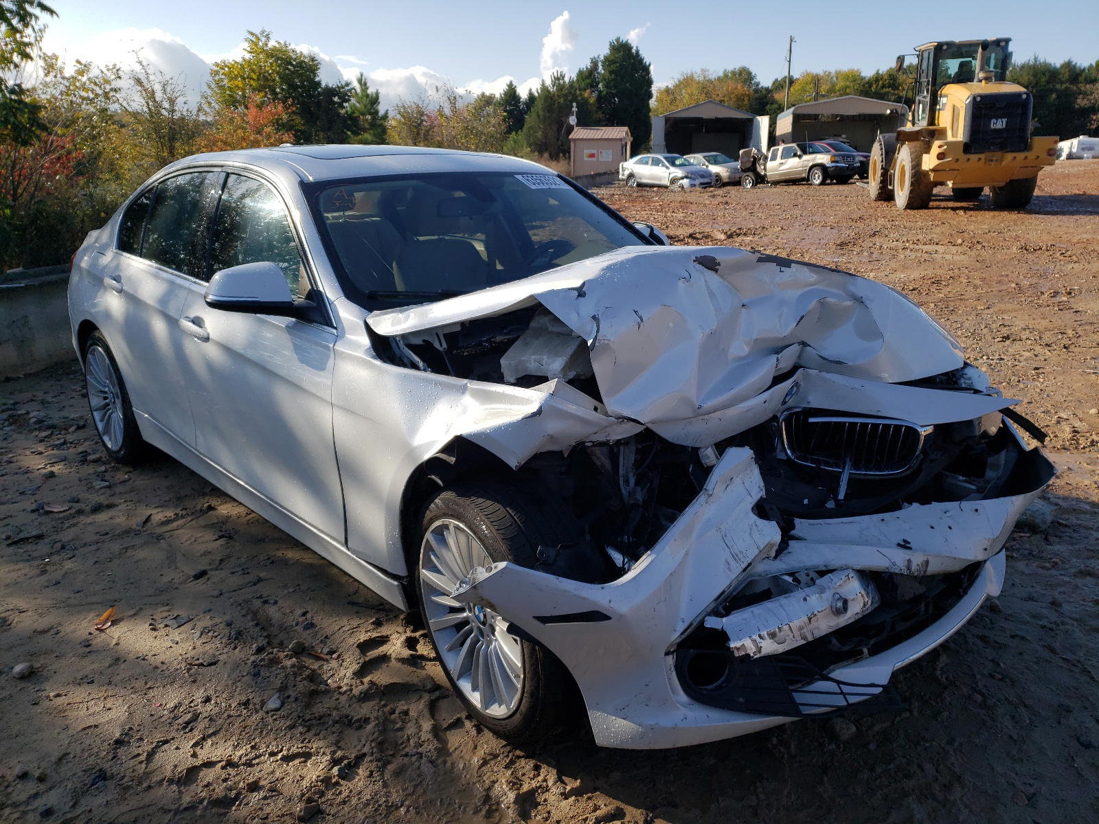 BMW 328 I 2015 with VIN WBA3A5G55FNS87109 - Photo from auction