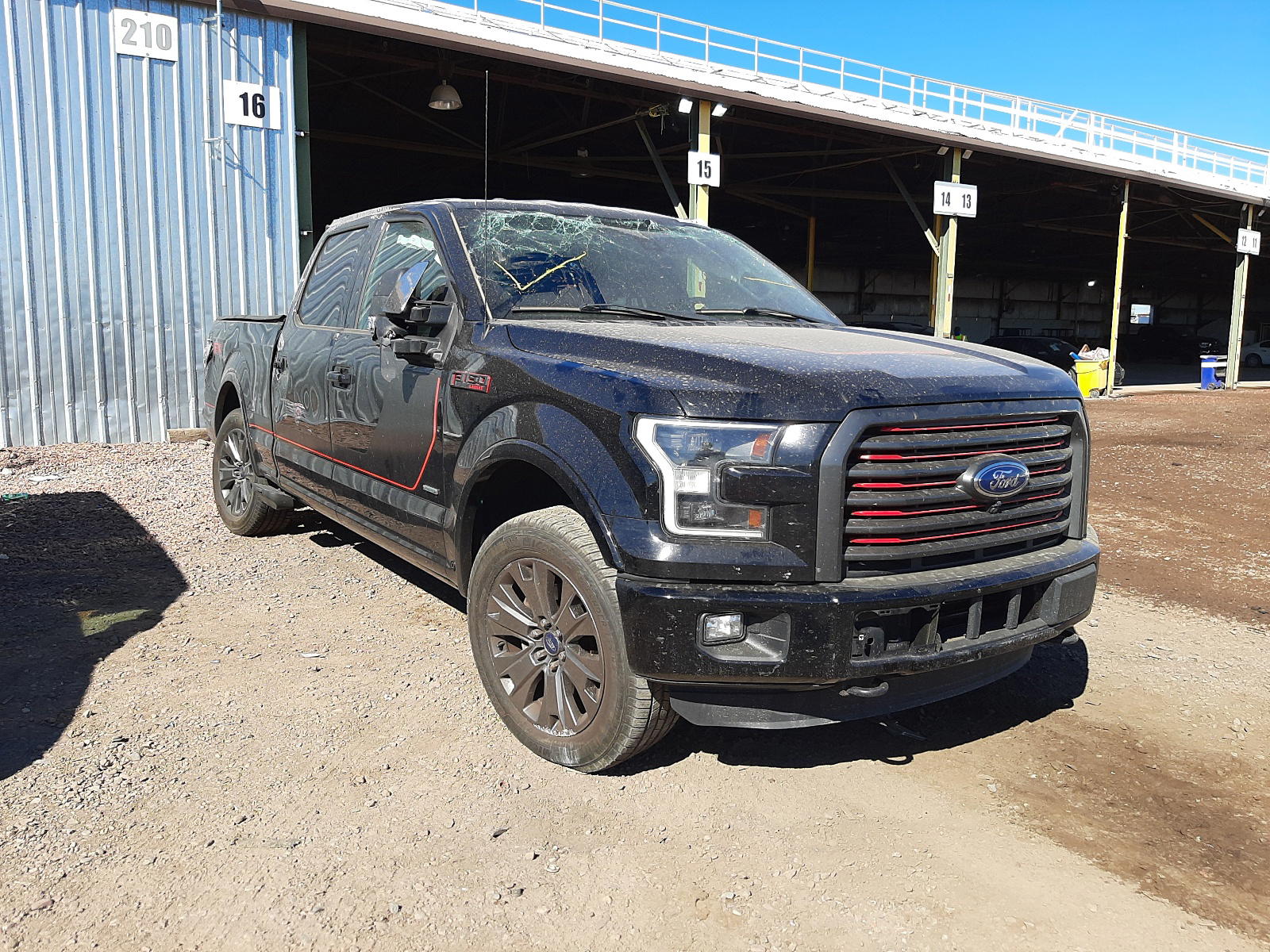 FORD F150 SUPER 2016 with VIN 1FTFW1EG7GFB99205 - Photo from auction
