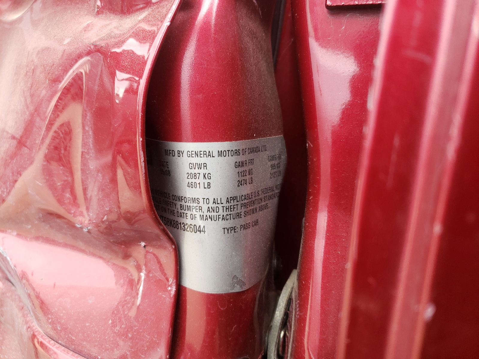 Photo 10 from auction – 2008 CHEVROLET IMPALA LT with VIN 2G1WT58K881326044