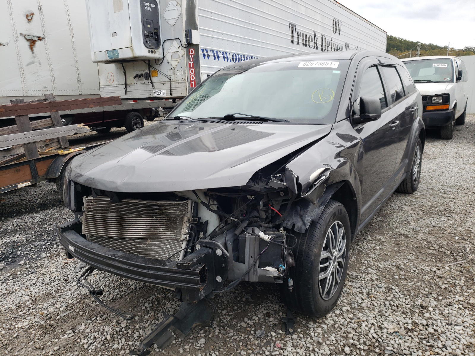 Photo 2 from auction – 2015 DODGE JOURNEY SE with VIN 3C4PDCAB2FT670682