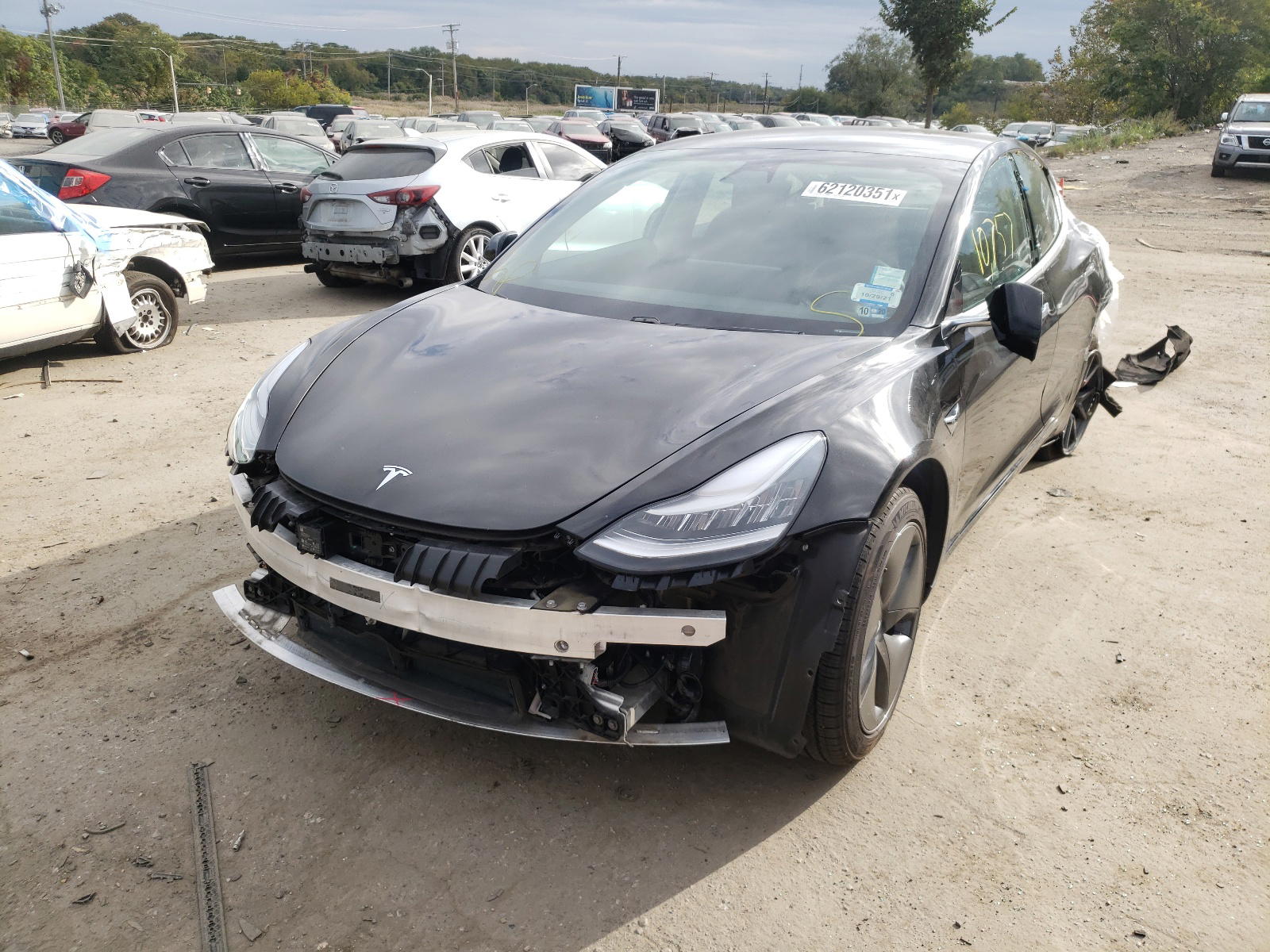 Photo 2 from auction – 2019 TESLA MODEL 3 with VIN 5YJ3E1EAXKF428958