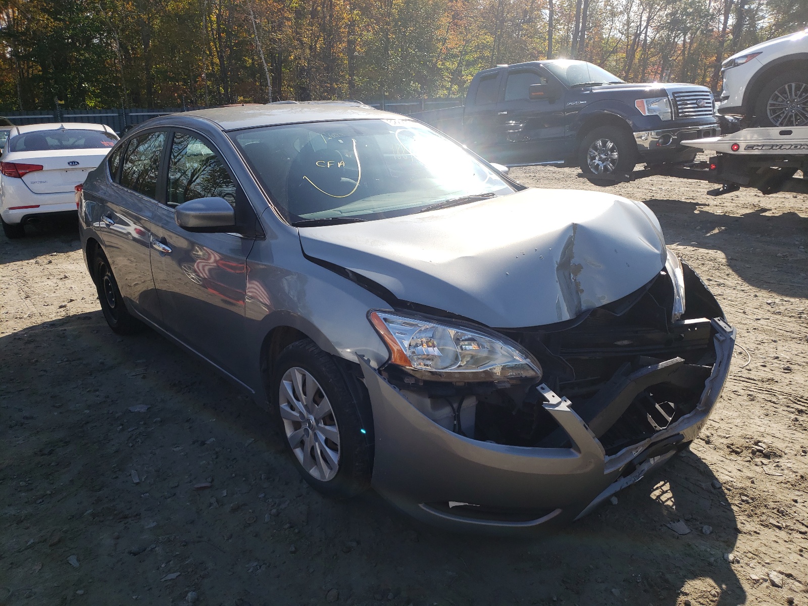 Photo 1 from auction – 2013 NISSAN SENTRA S with VIN 3N1AB7AP7DL714920