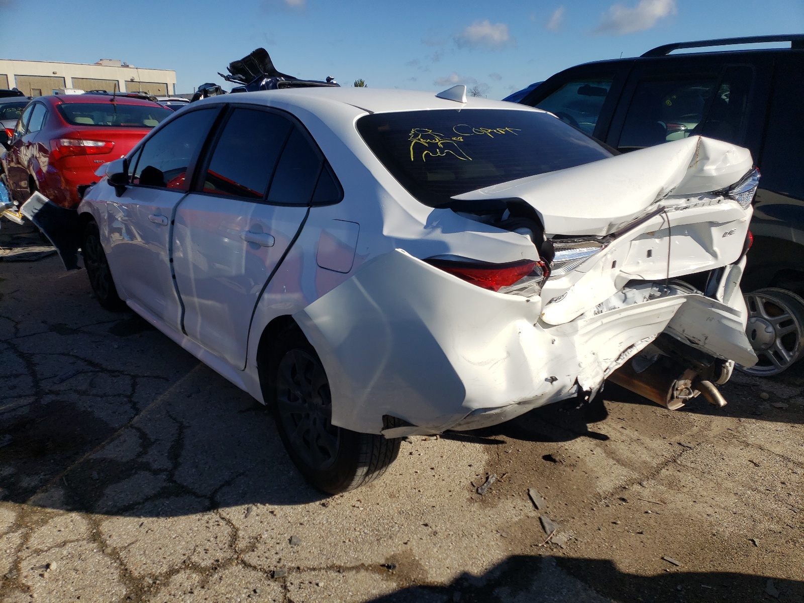 Photo 3 from auction – 2021 TOYOTA COROLLA LE with VIN JTDEPMAE4MJ132486