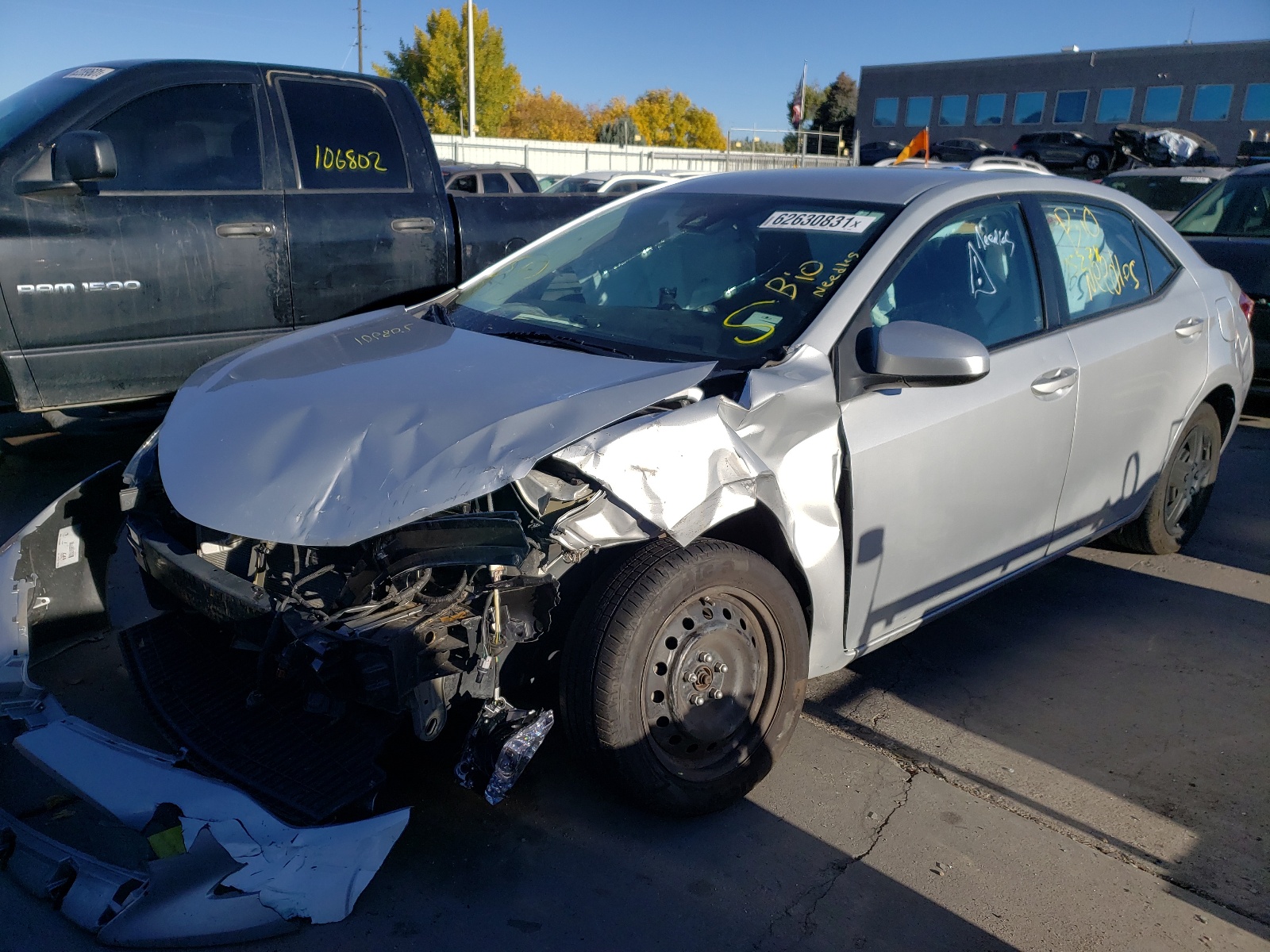 Photo 2 from auction – 2017 TOYOTA COROLLA L with VIN 5YFBURHE8HP621635