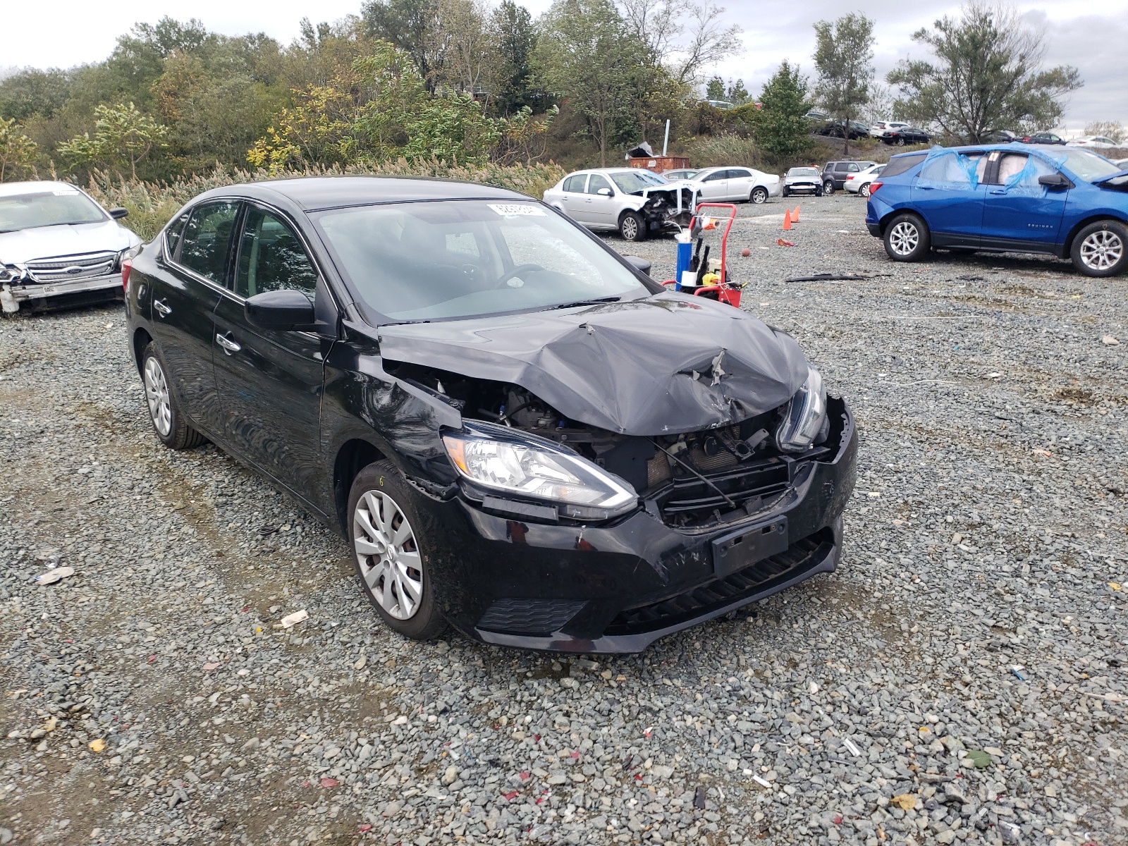 NISSAN SENTRA S 2017 with VIN 3N1AB7AP5HL705249 - Photo from auction