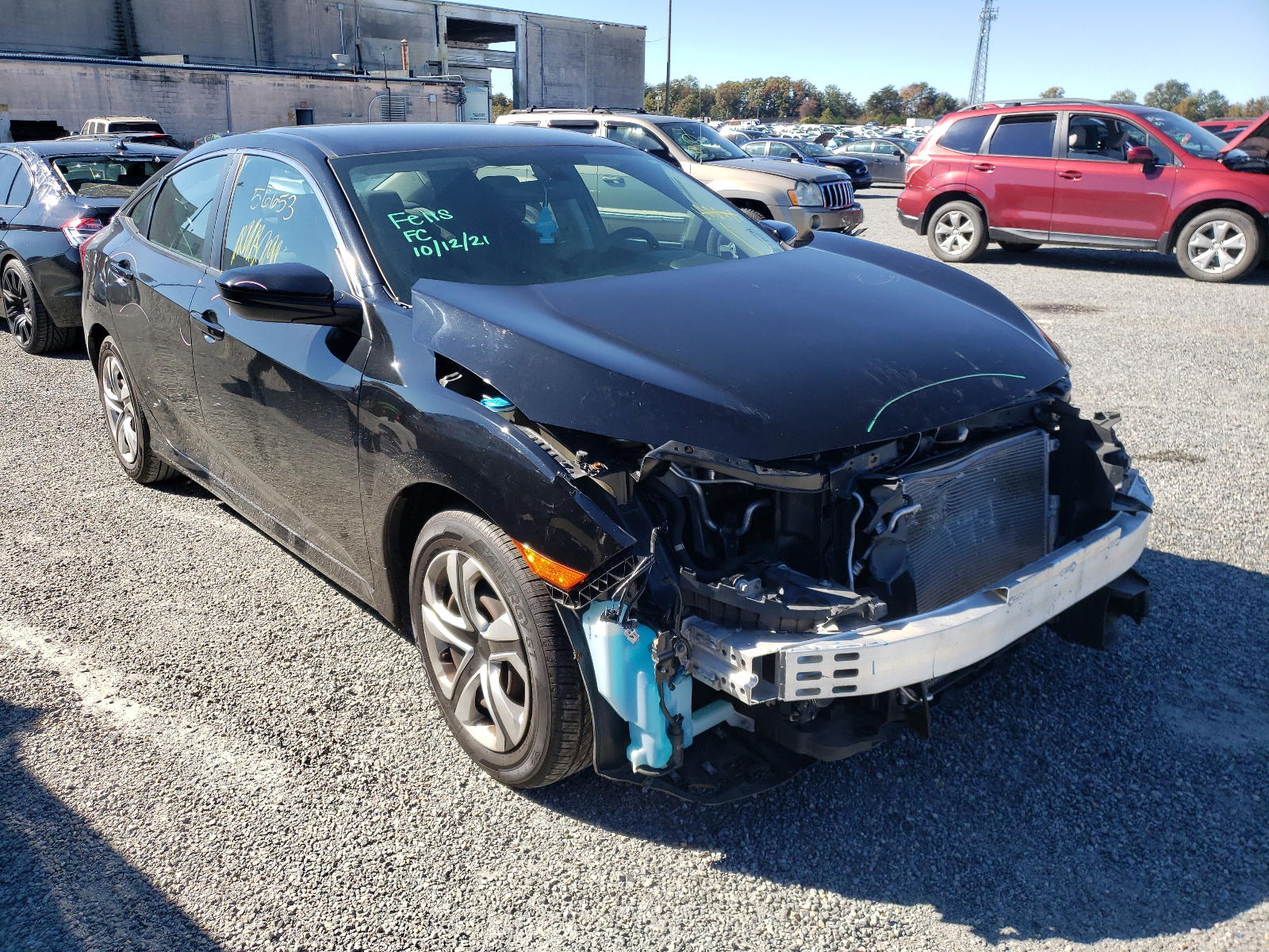 HONDA CIVIC LX 2016 with VIN 2HGFC2F51GH554607 - Photo from auction